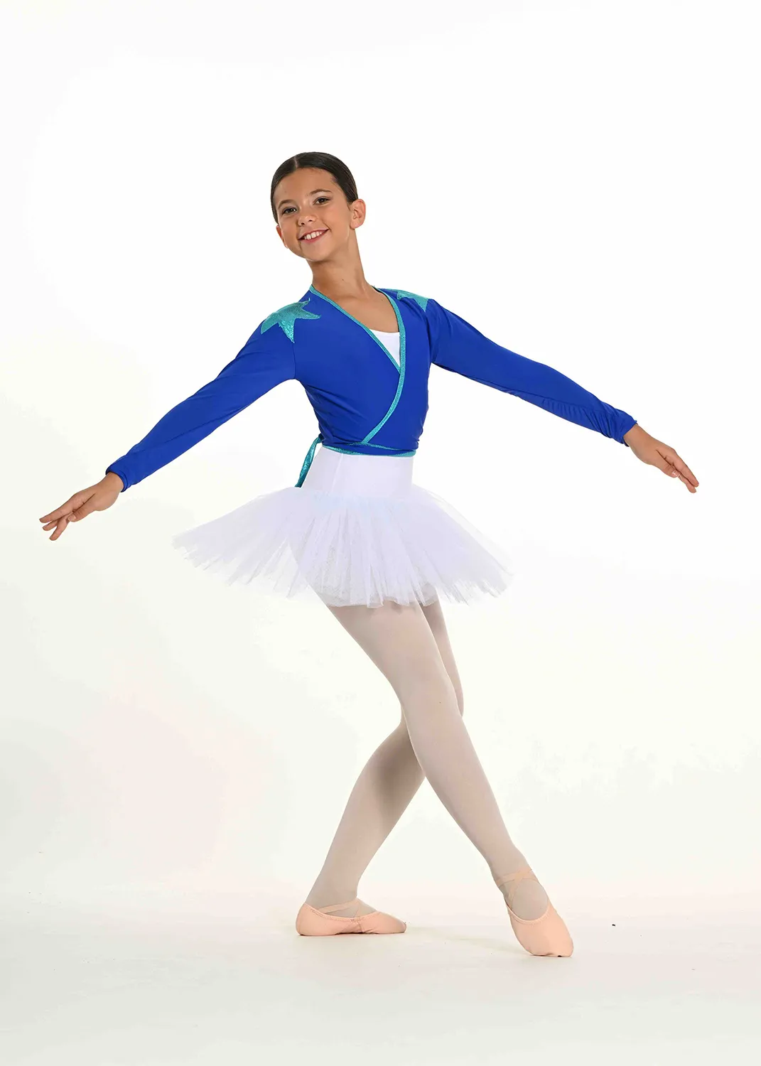 Tutu Blanc et Cache-Coeur Étoile Bleue