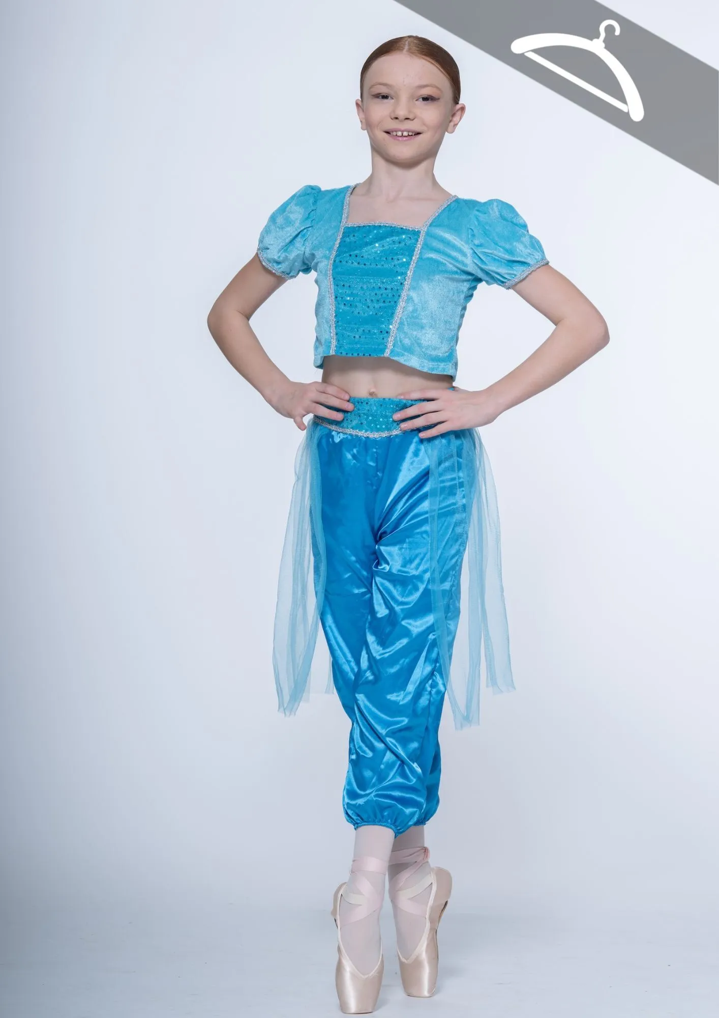 Ensemble oriental turquoise réf : C170 - Essayage