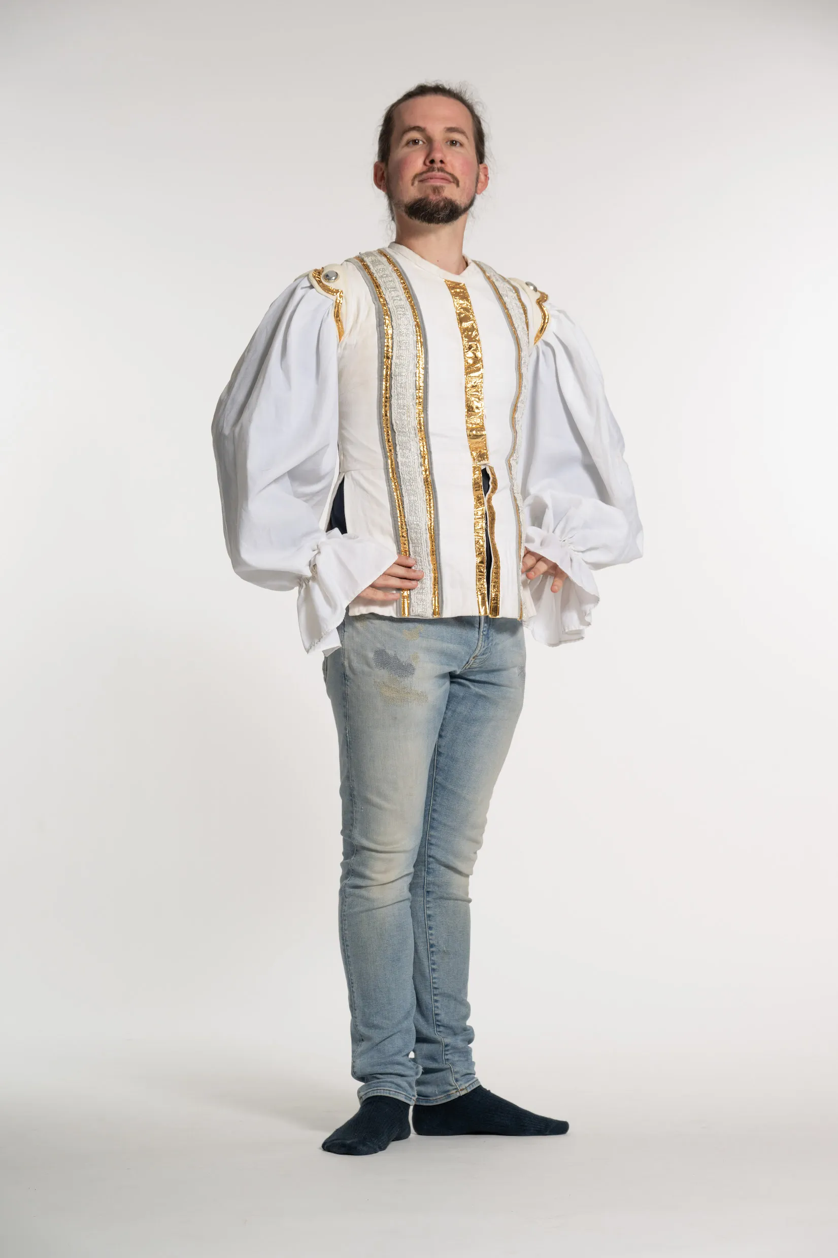 Chemise Rayée Blanche et 0r