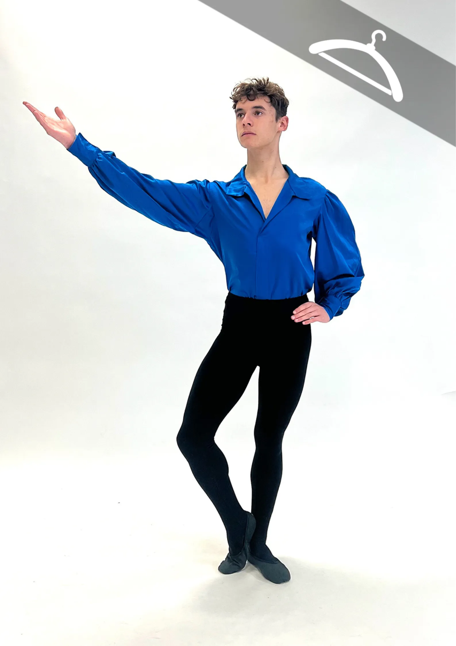 Chemise Bleue Fluide réf : C21 - Essayage