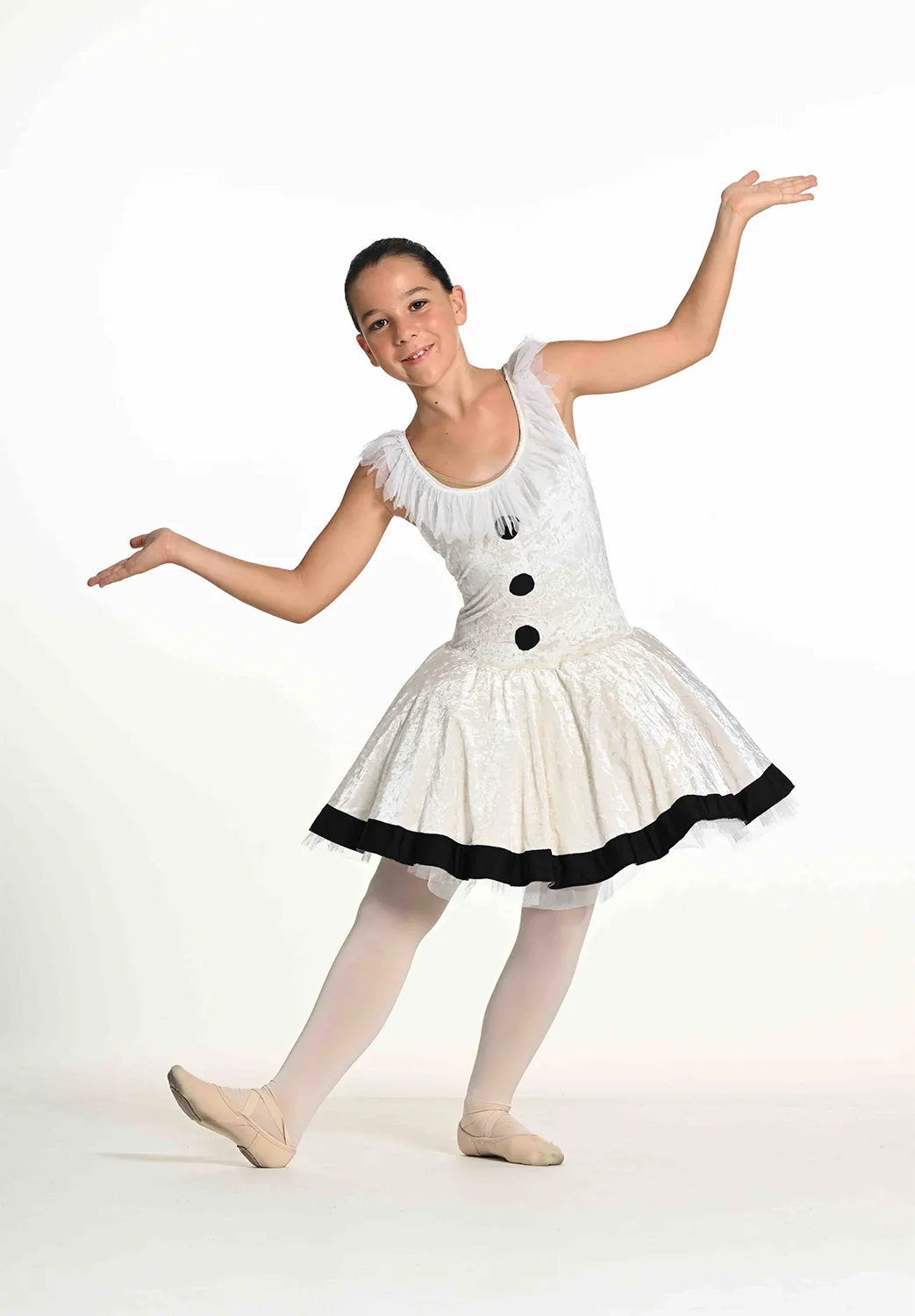 Tutu Blanc et Noir « Colombine »