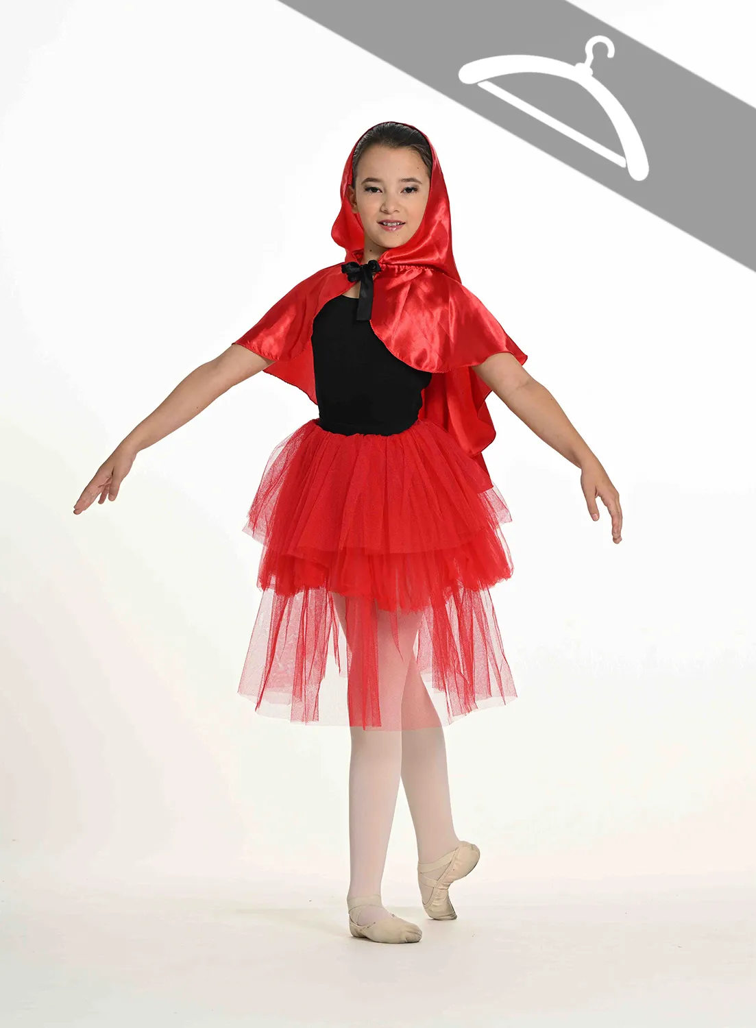 Bas de Tutu Chaperon Rouge + Cape - Essayage