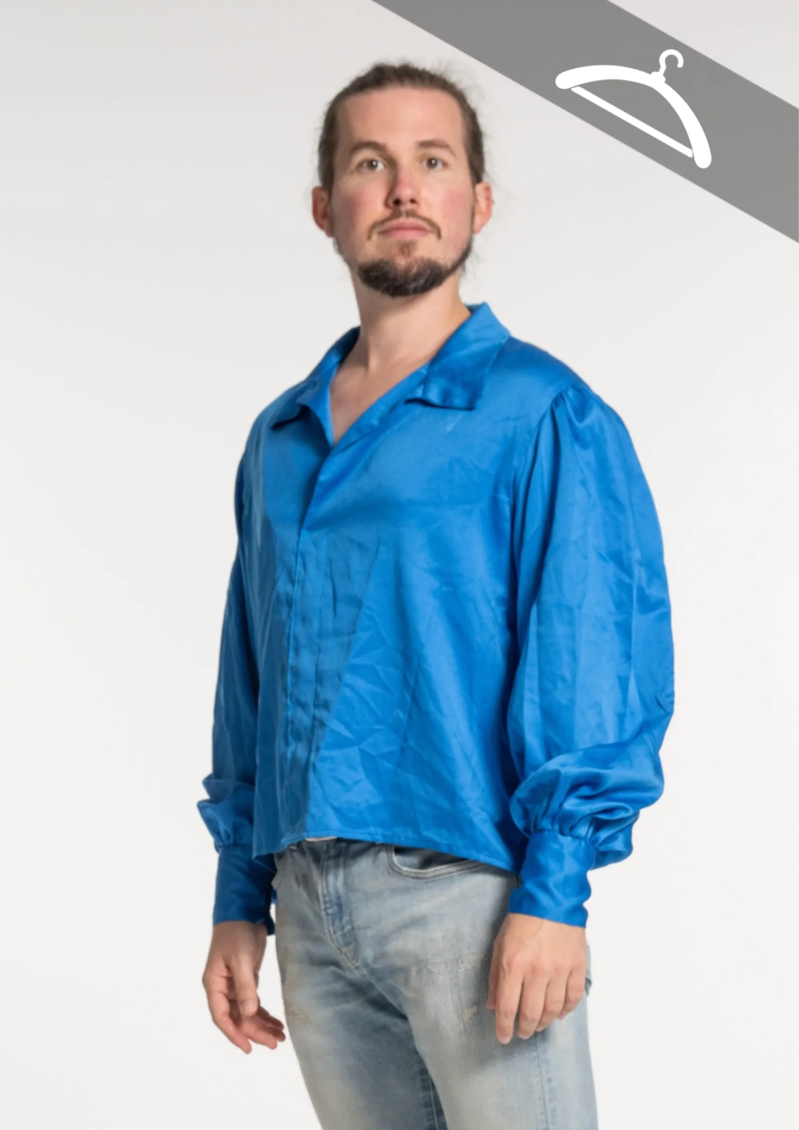 Chemise bleue réf : PORT - Essayage