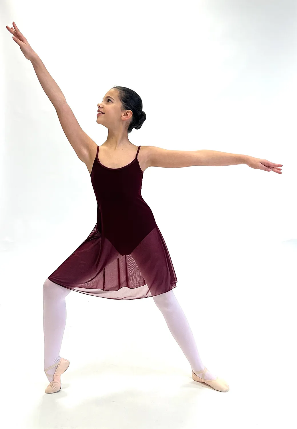 Robe en Voile Bordeaux