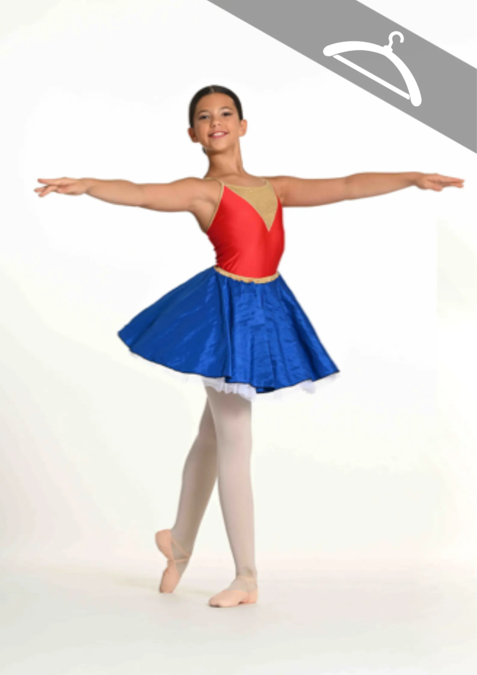 Combi-Short avec Jupe Courte Wonder Woman réf : C31 - Essayage