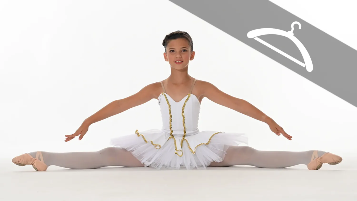 Tutu Blanc et Or - Essayage