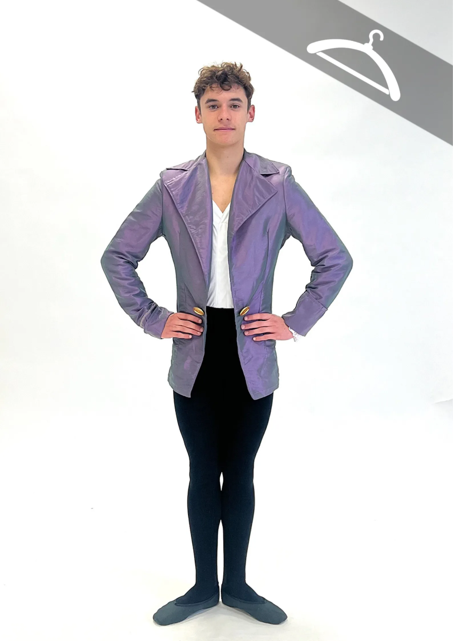 Veste Violette Nacrée réf : C21 - Essayage