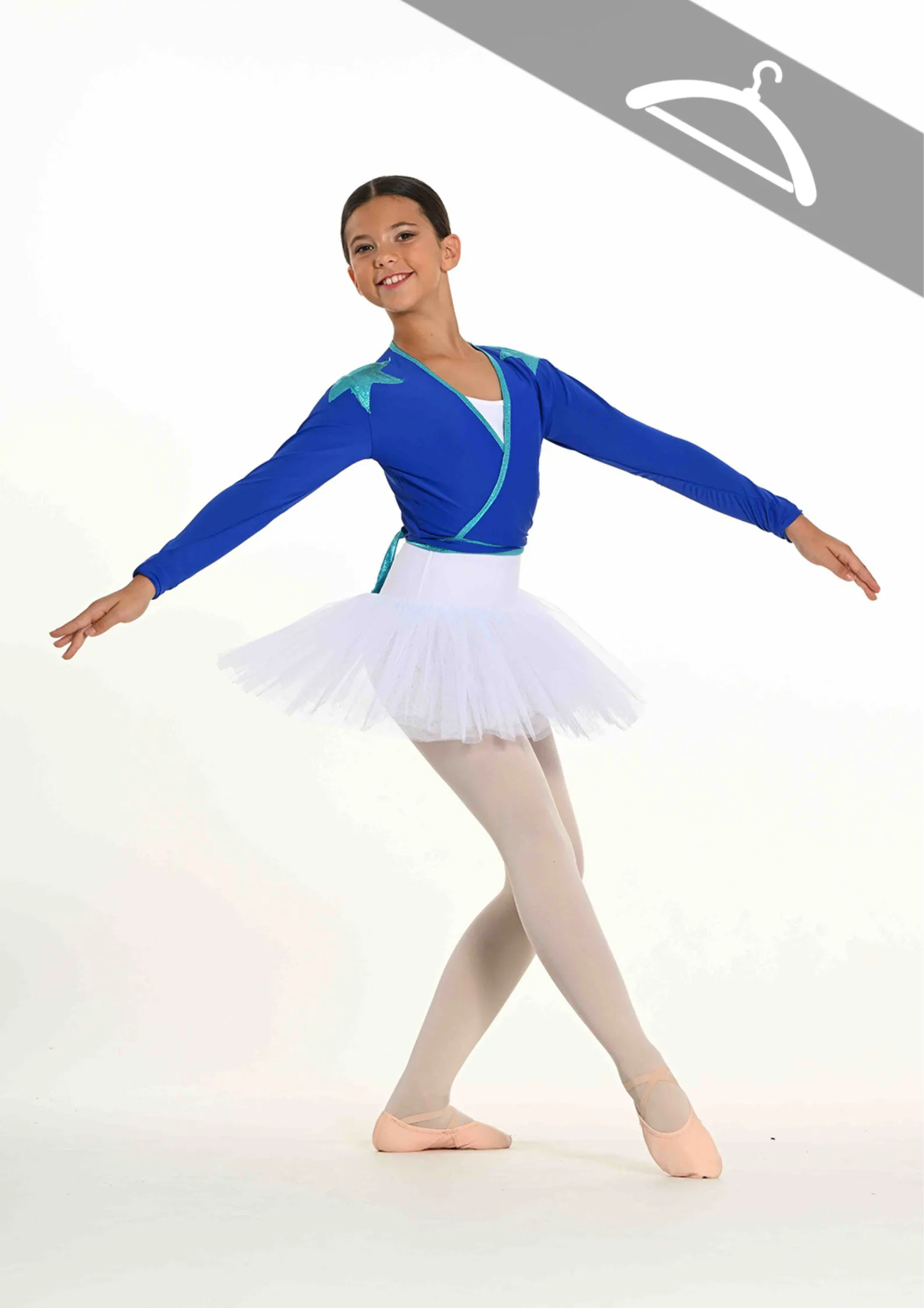 Tutu Blanc et Cache-Coeur Étoile Bleue - Essayage