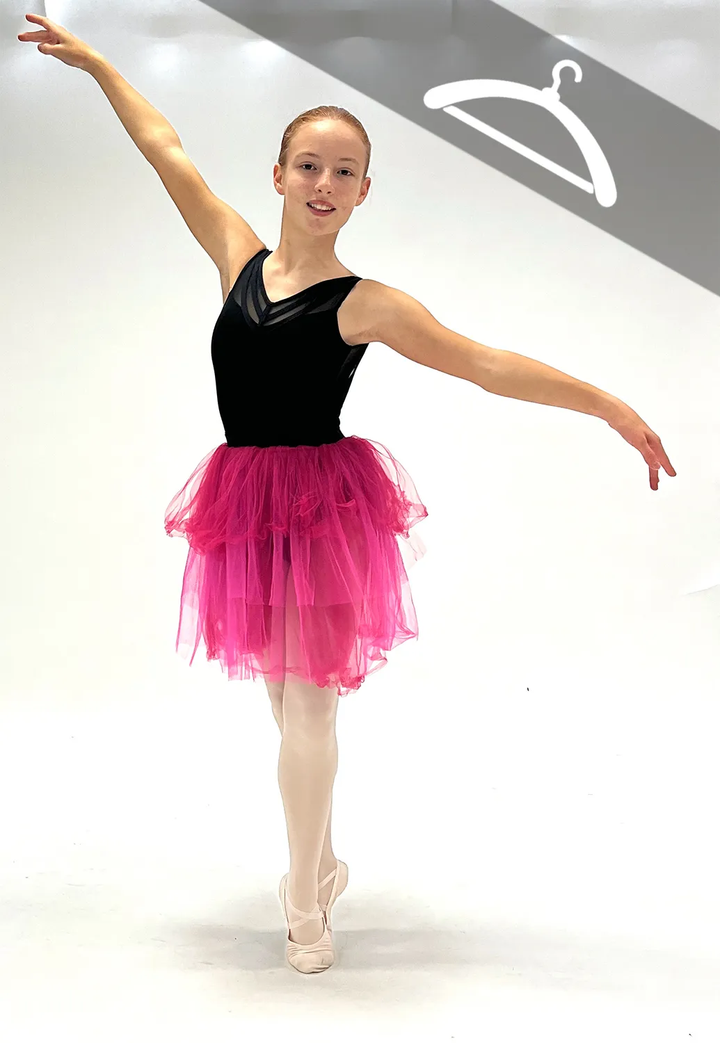 Bas de Tutu Fuchsia - Essayage