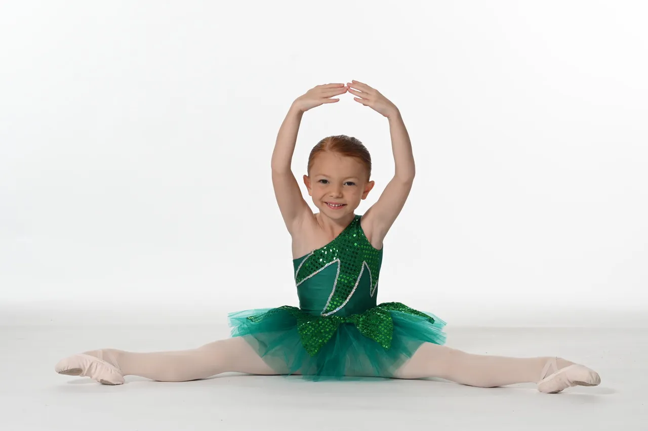 Tutu Vert Pailleté Manche Asymétrique