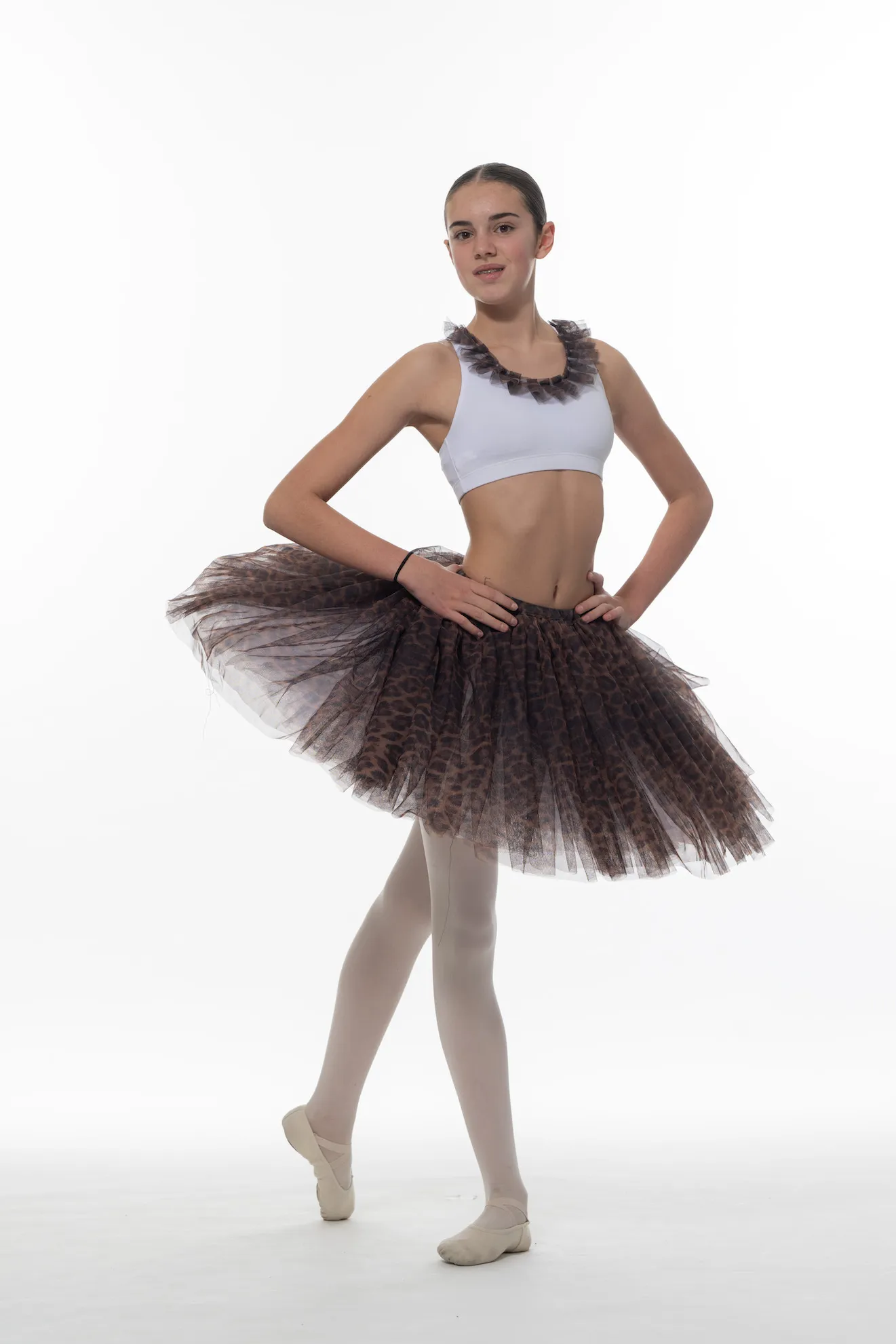 Jupe en tulle léopard avec tutu