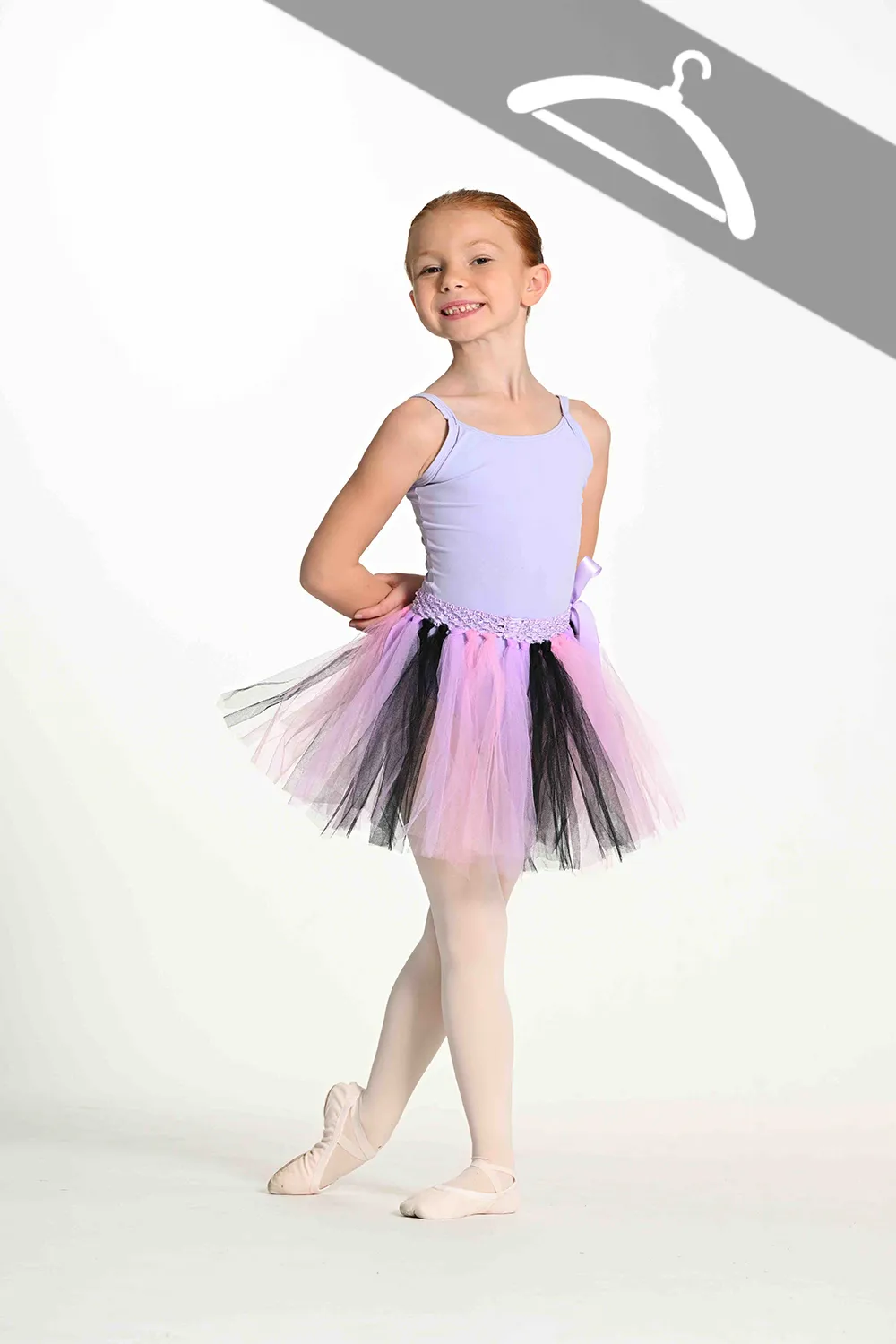 Bas de Tutu Noir et Violet - Essayage