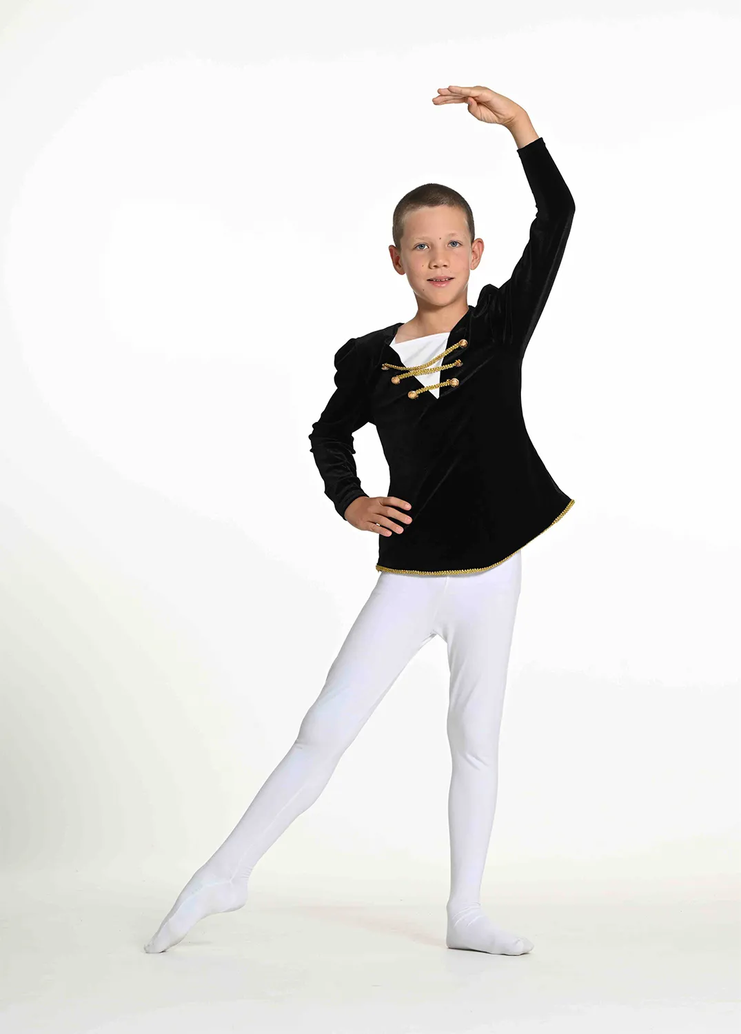 Pourpoint Noir et Doré en Velours