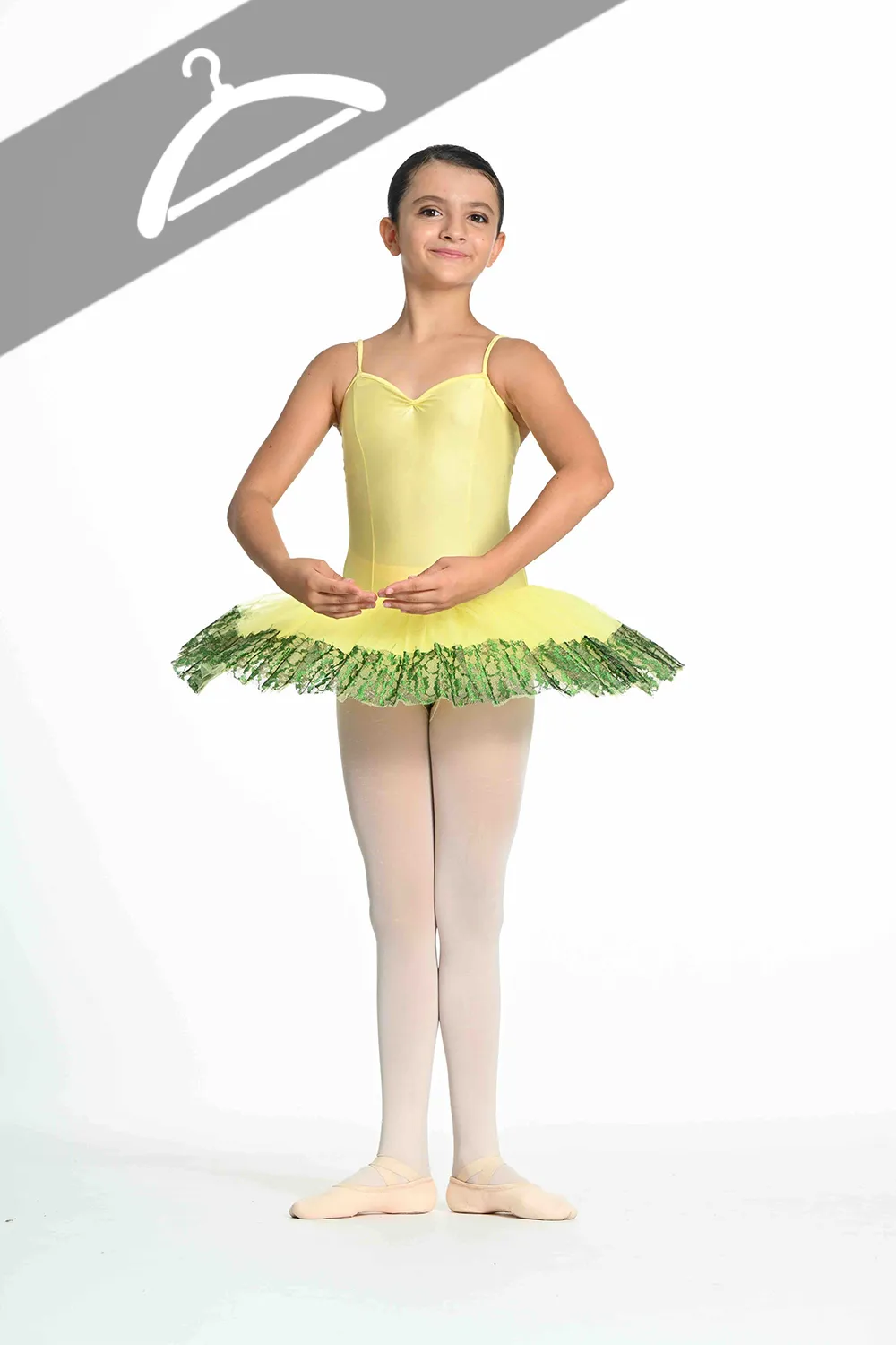 Tutu Jaune et Dentelle Verte - Essayage