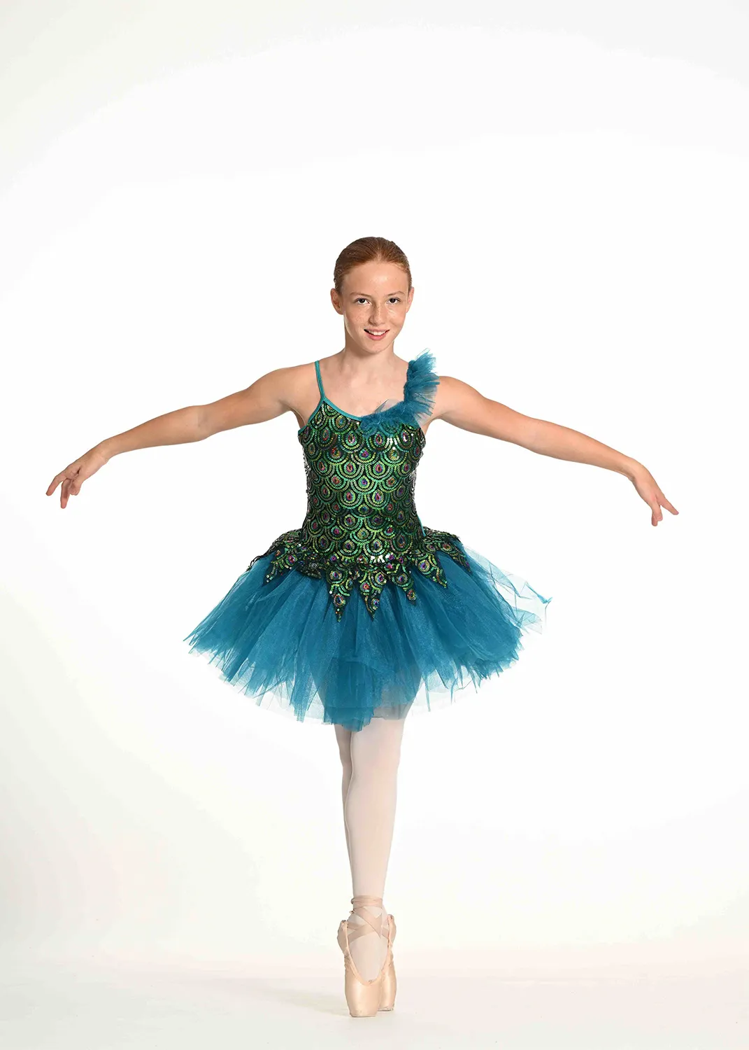 Tutu Bleu-Vert « Paon »