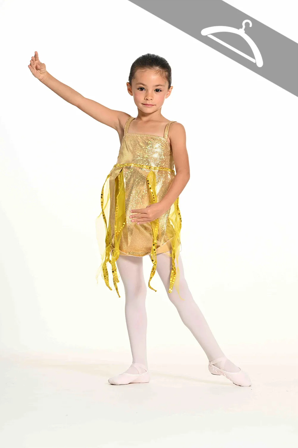 Robe Dorée Rayon de Soleil - Essayage