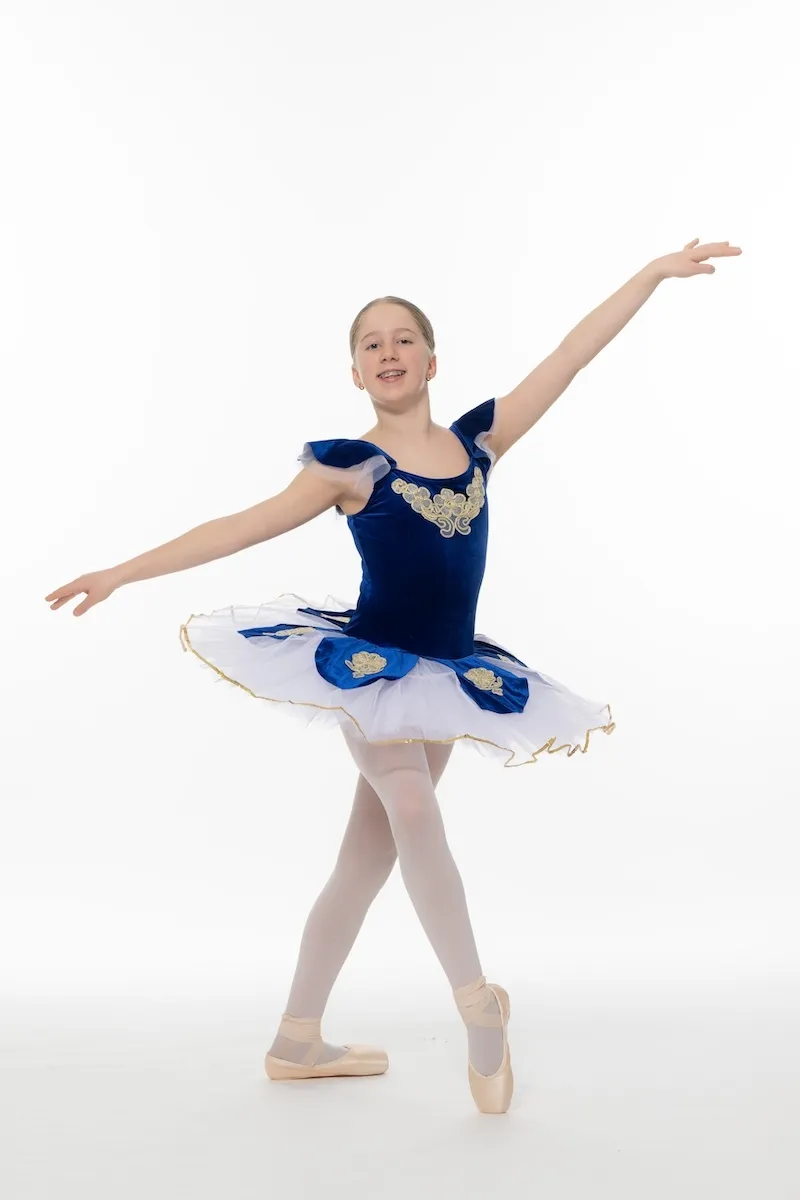 Tutu Velours Motifs Dorés (bleu roi ou bordeaux)