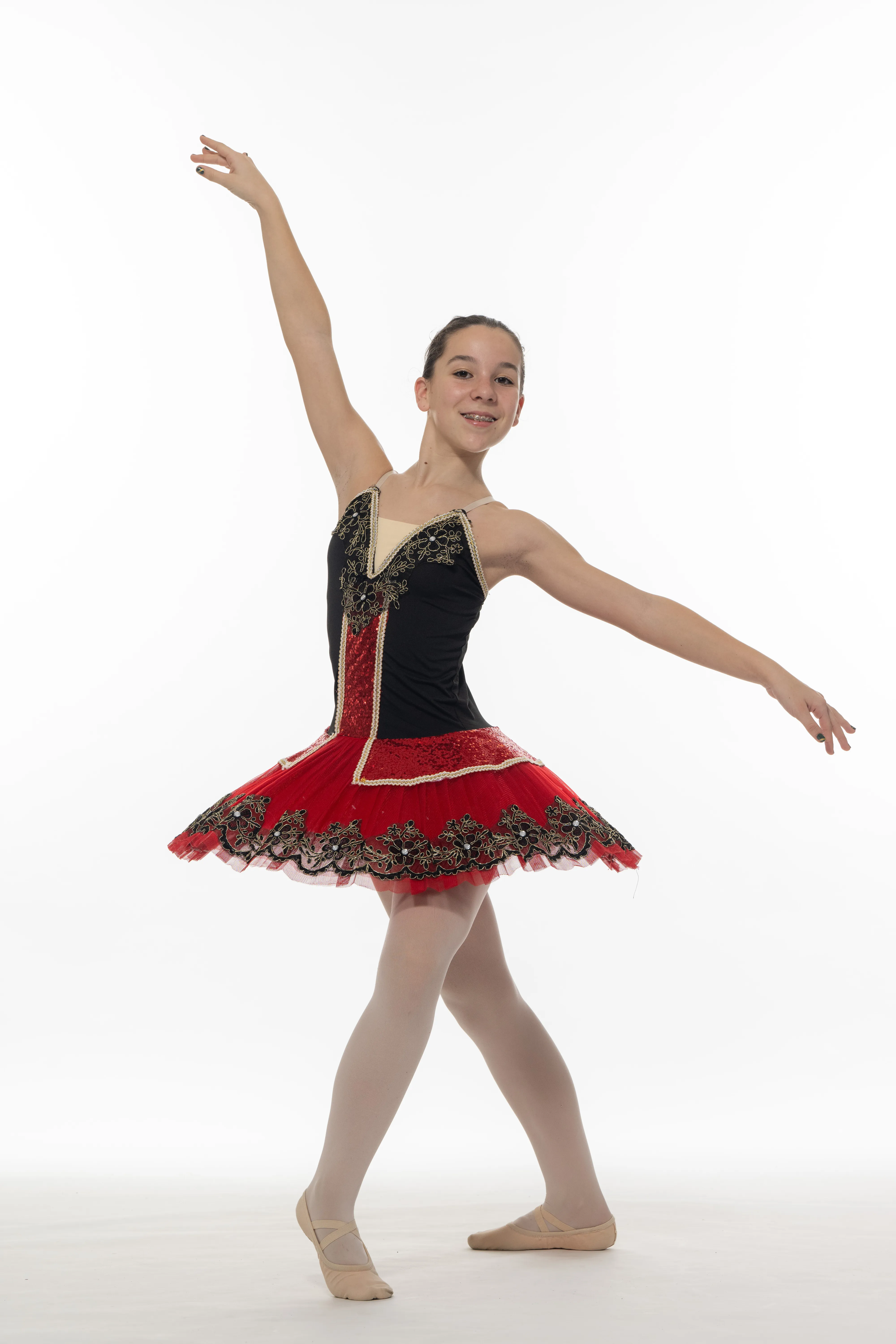 Tutu rouge petit plateau réf : HAUT3