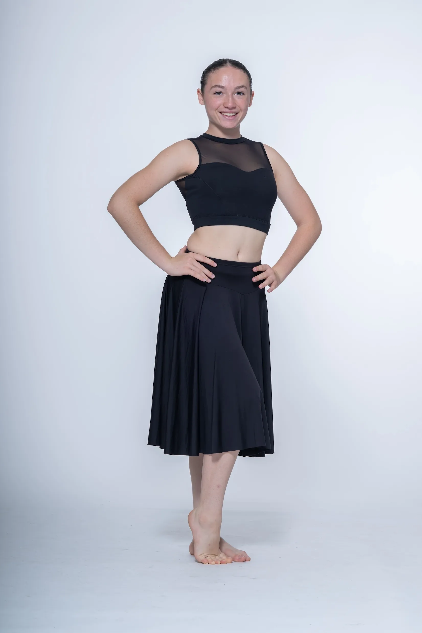 Brassière et jupe noire longue réf : C11