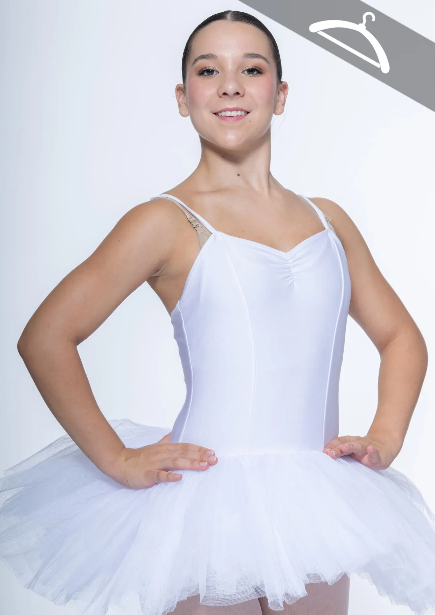 Tutu Blanc Simple modèle 1 & 2 réf : C140/C150 - Essayage
