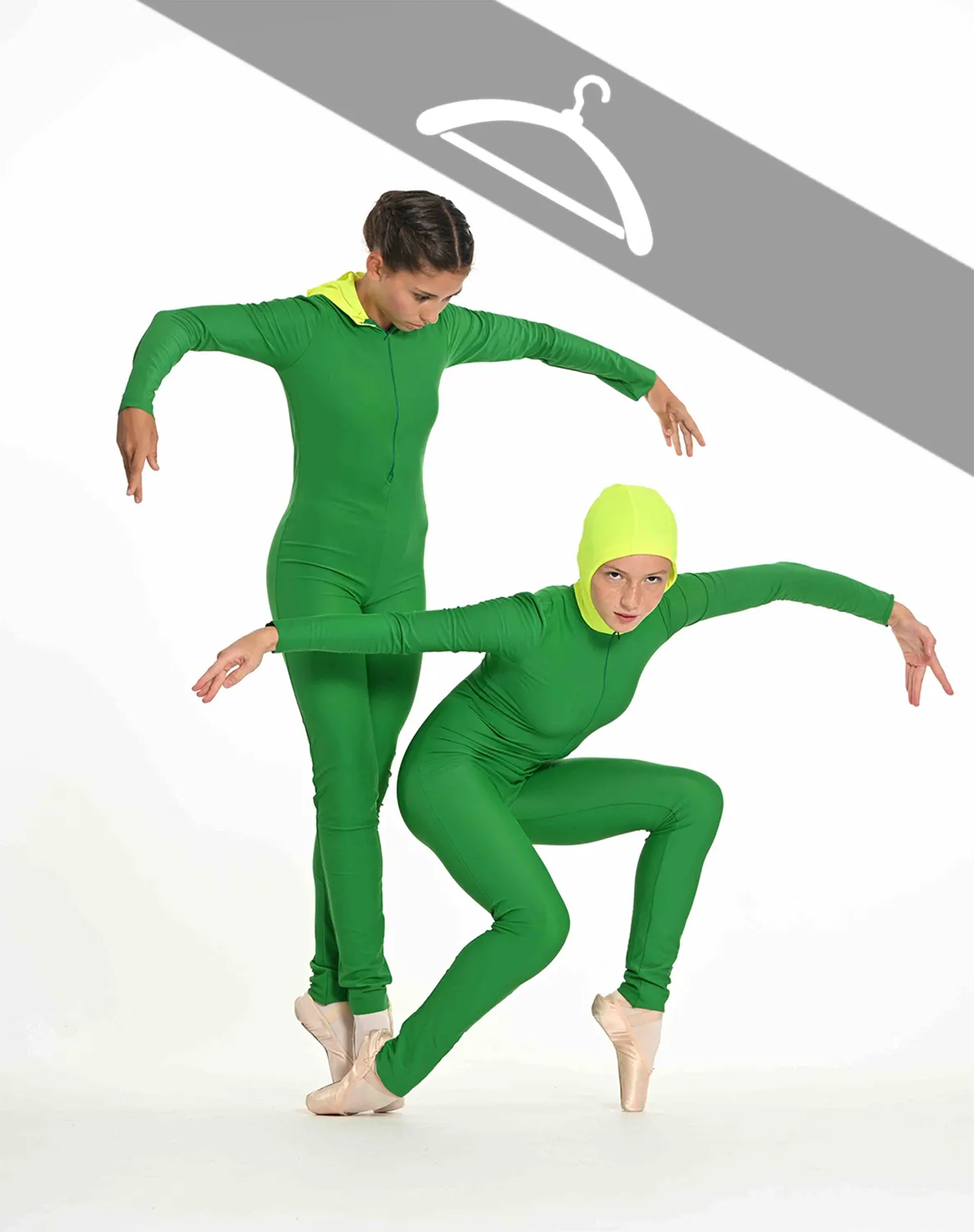 Académique Vert Foncé avec Capuche - Essayage