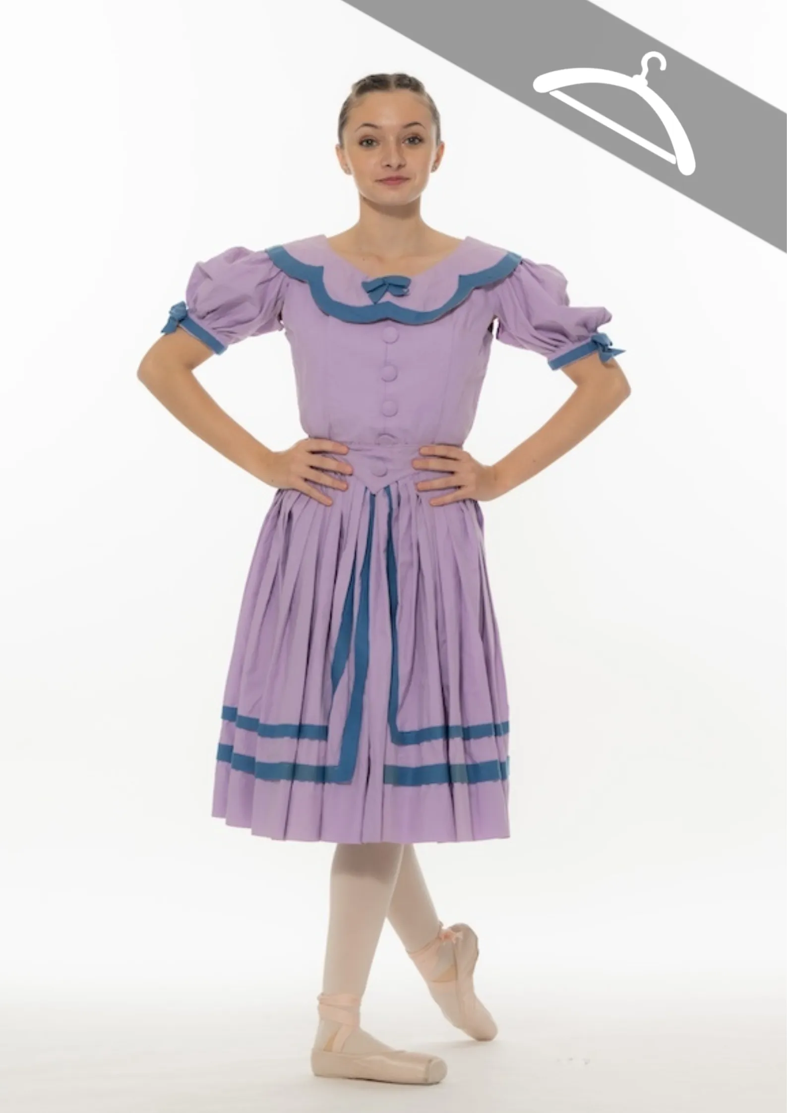 Robe vintage parme réf - C3 - Essayage