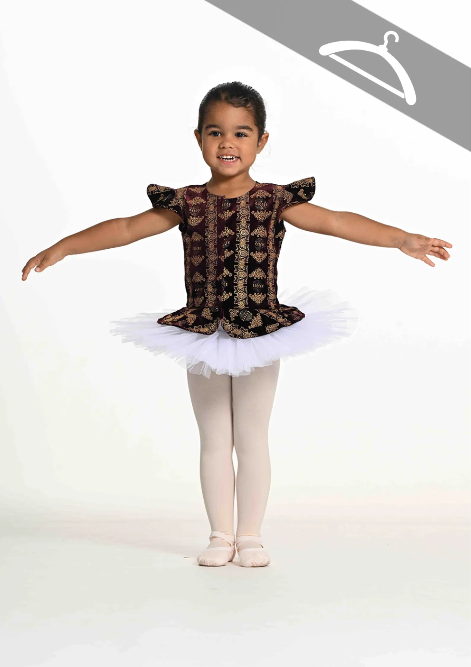 Bustier Velours Aubergine et Or réf : C118 - Essayage