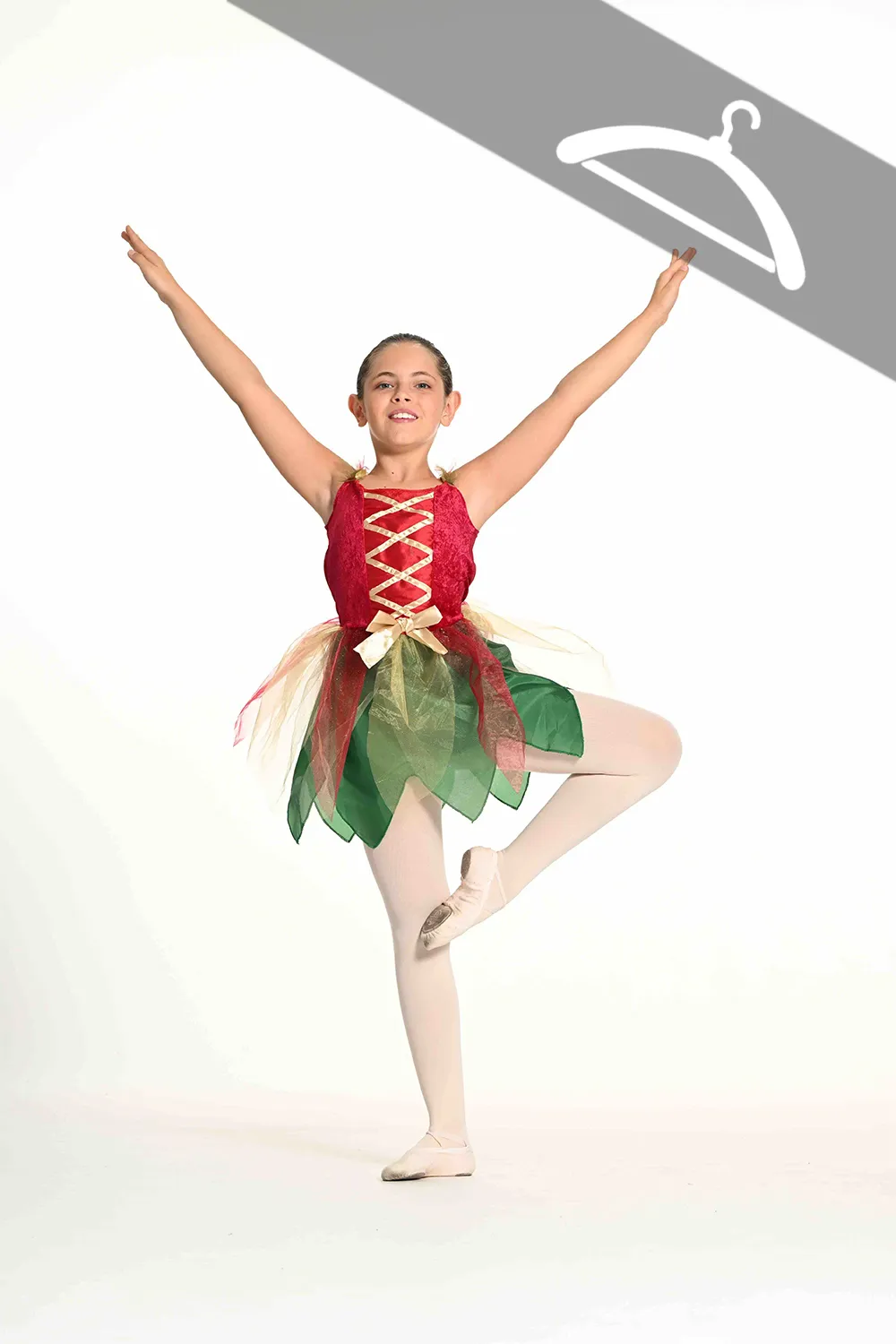 Tutu Fée Nature avec Ailes - Essayage