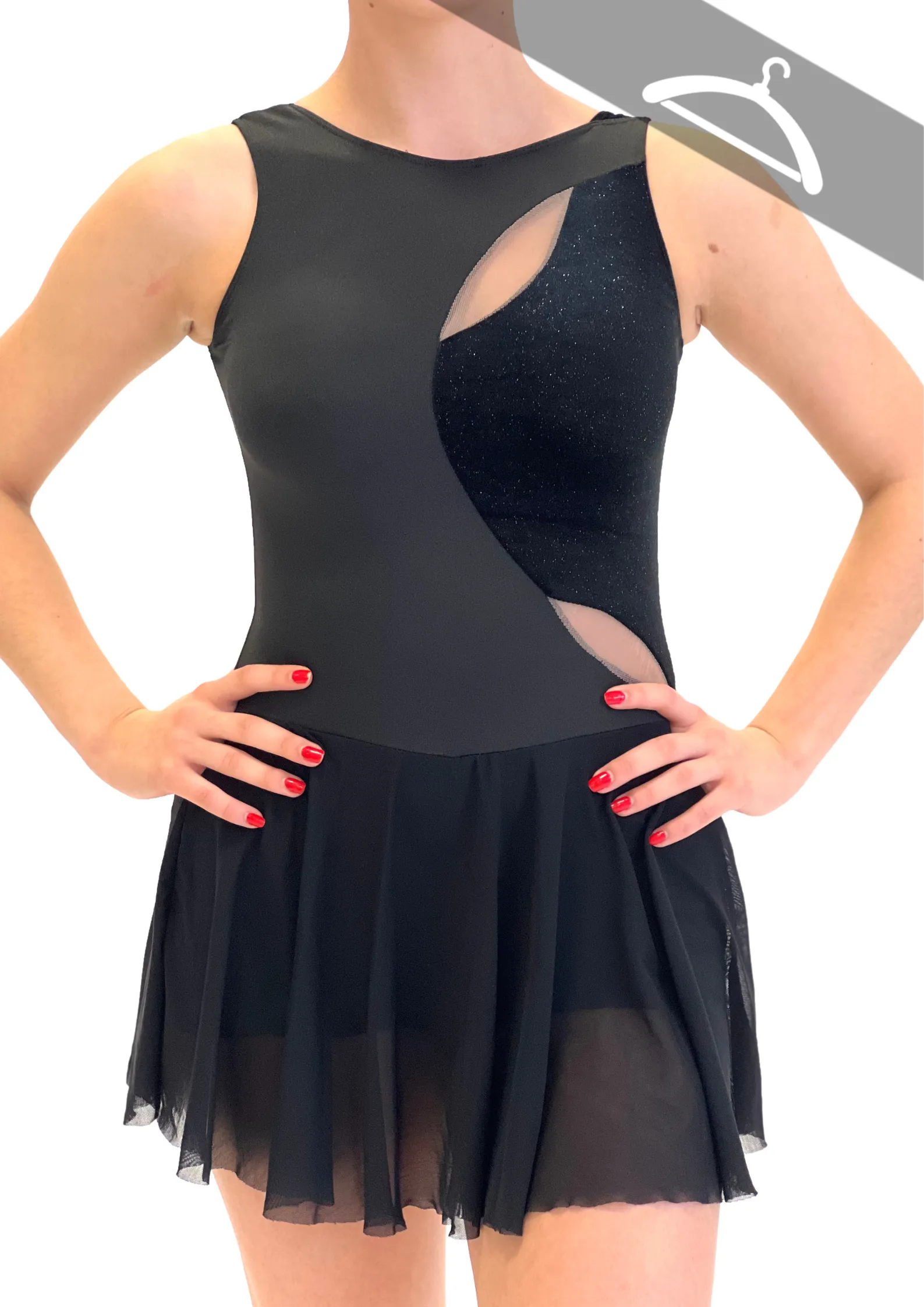 Combi-short marron et jupette noire réf : PORT - Essayage