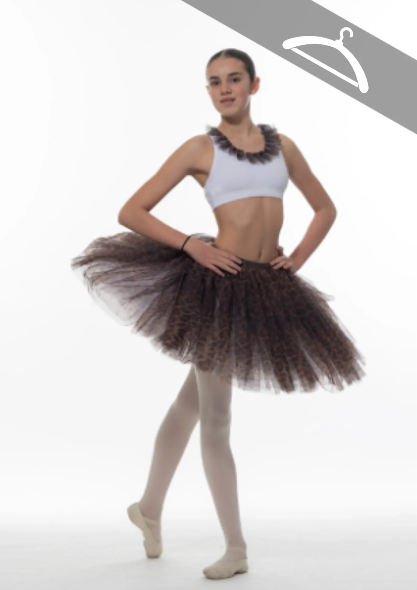 Jupe en tulle léopard avec tutu réf : C9/HAUT 4/5 - Essayage