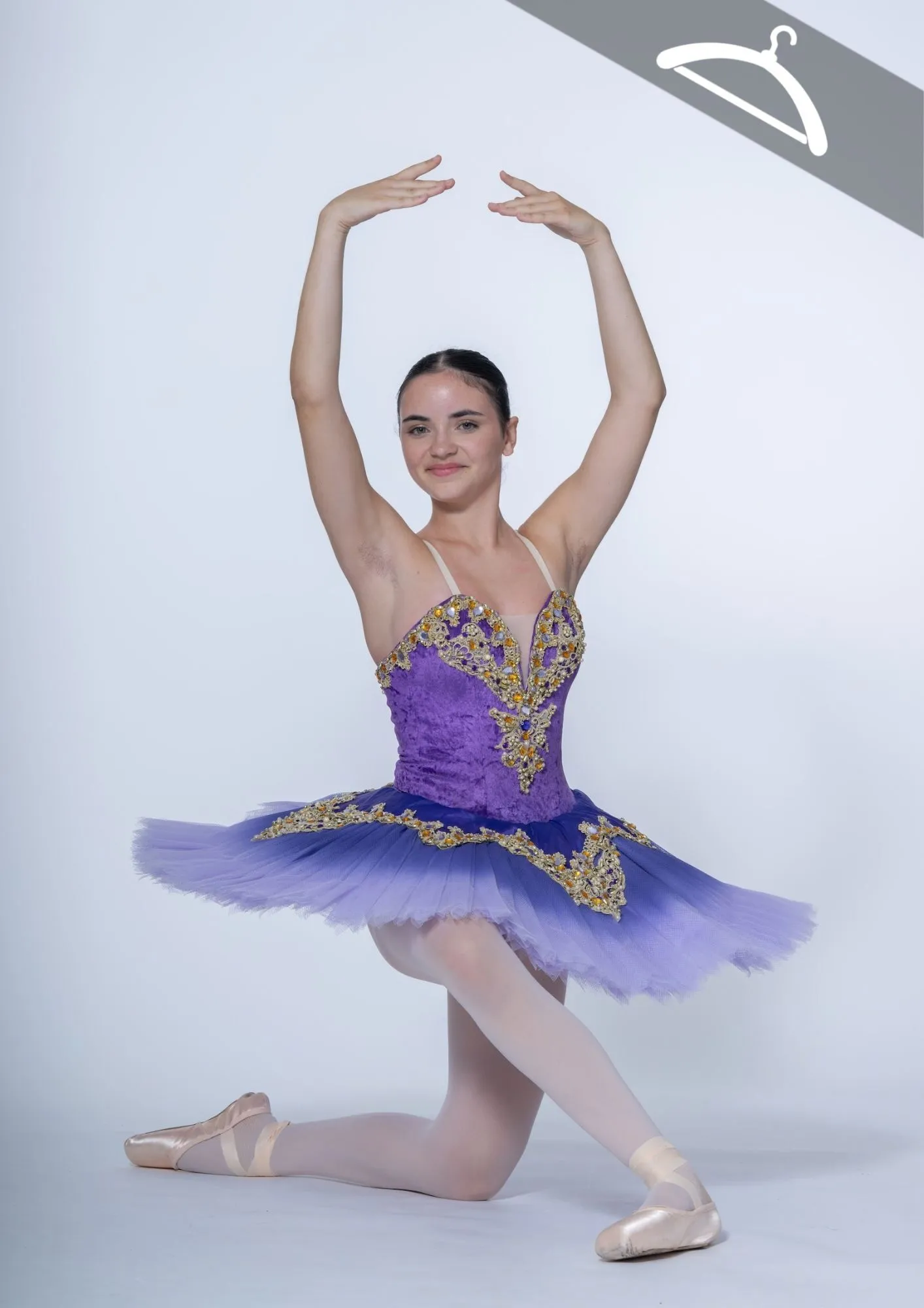 Tutu violet "Fée Lilas" réf : HAUT6 - Essayage