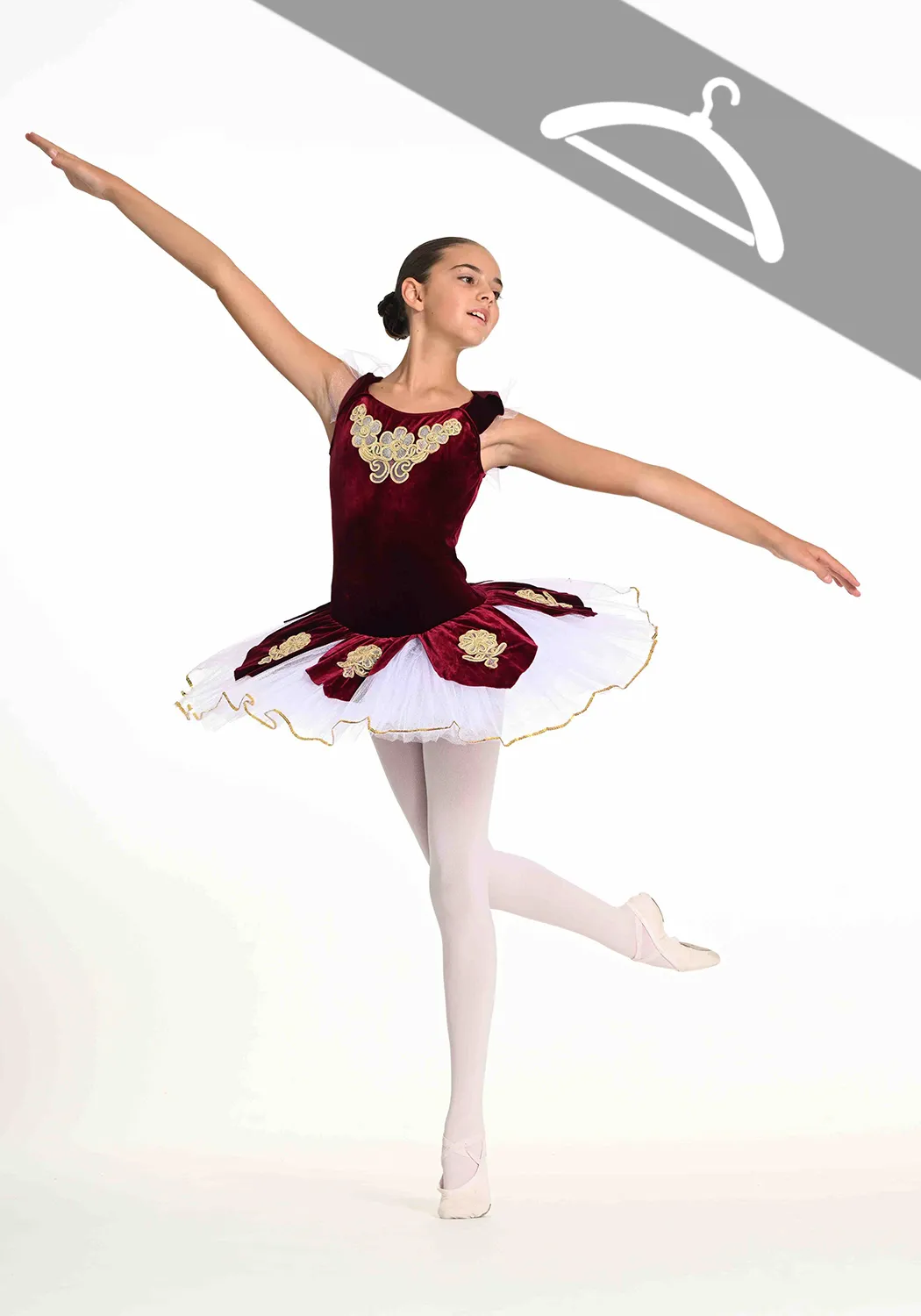 Tutu Velours Motifs Dorés - Essayage