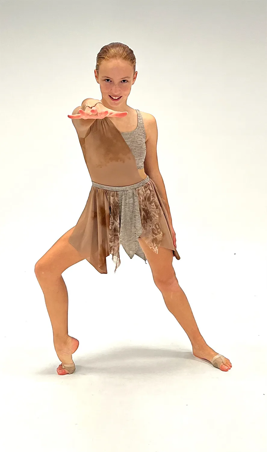 Tunique Marron Velours Asymétrique