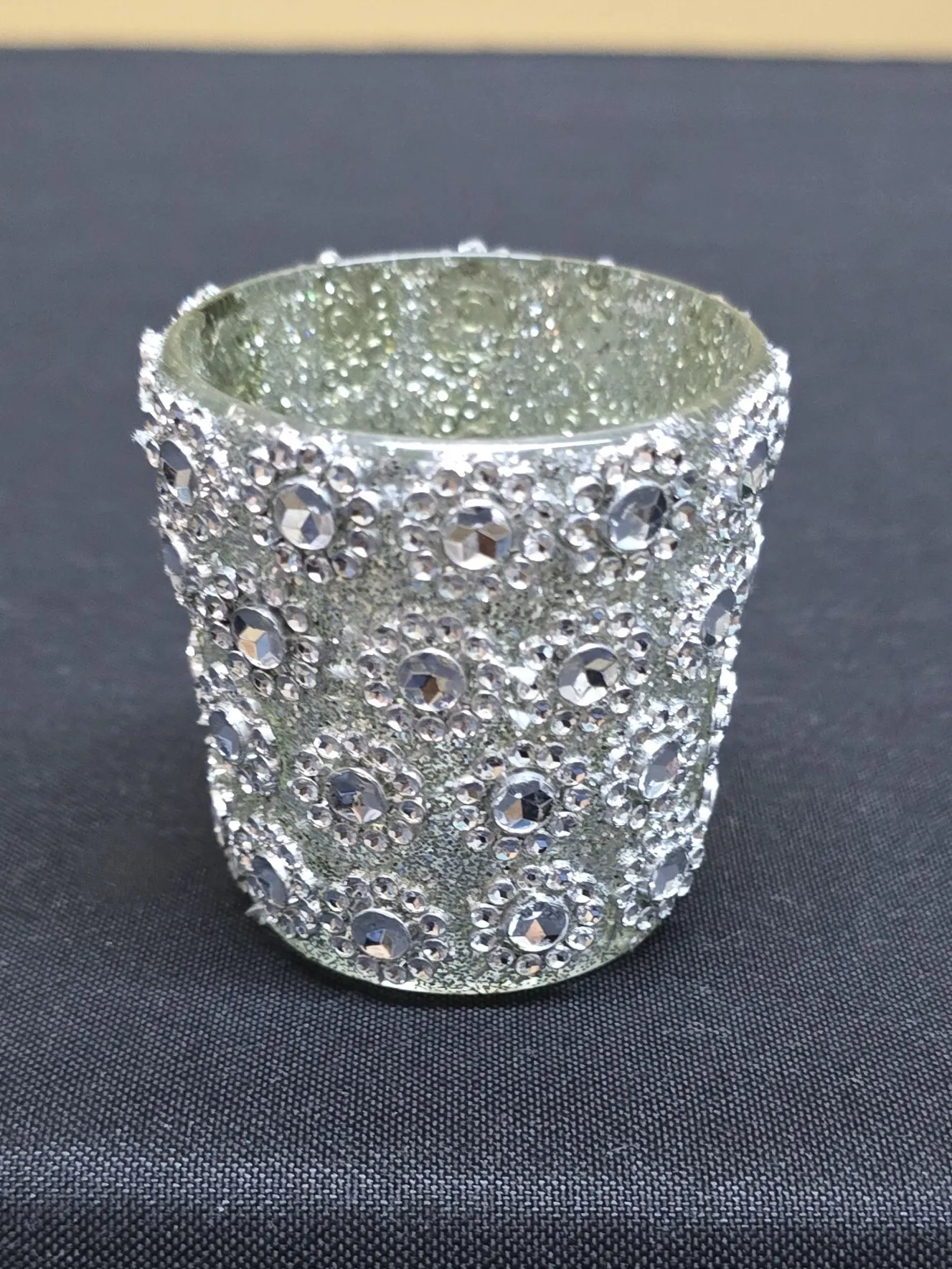 Glass Votive Jeweled 2.5 inch