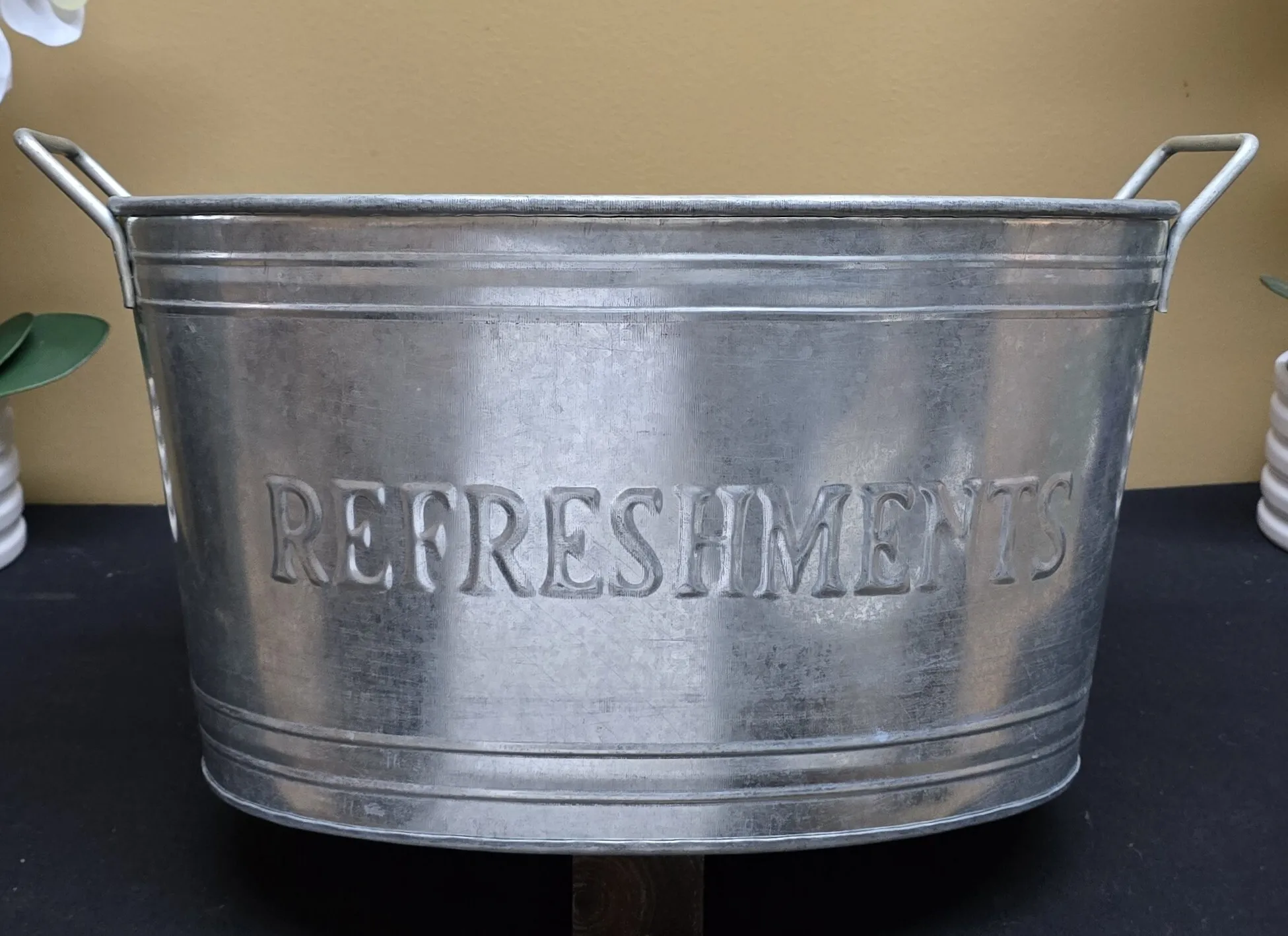 Galvanized Bucket - "Refreshments"