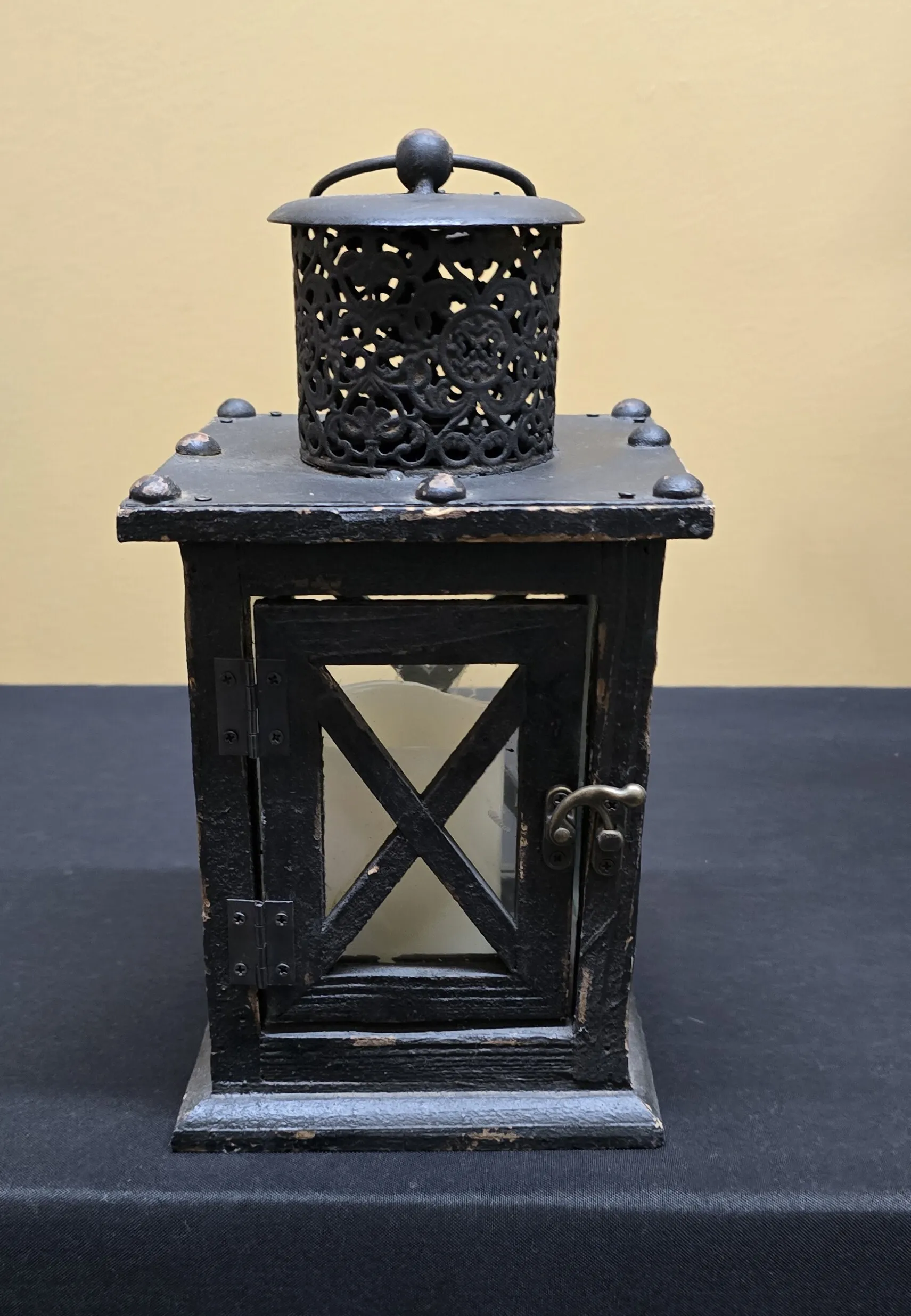 Decorative Black Lantern 12 Inch