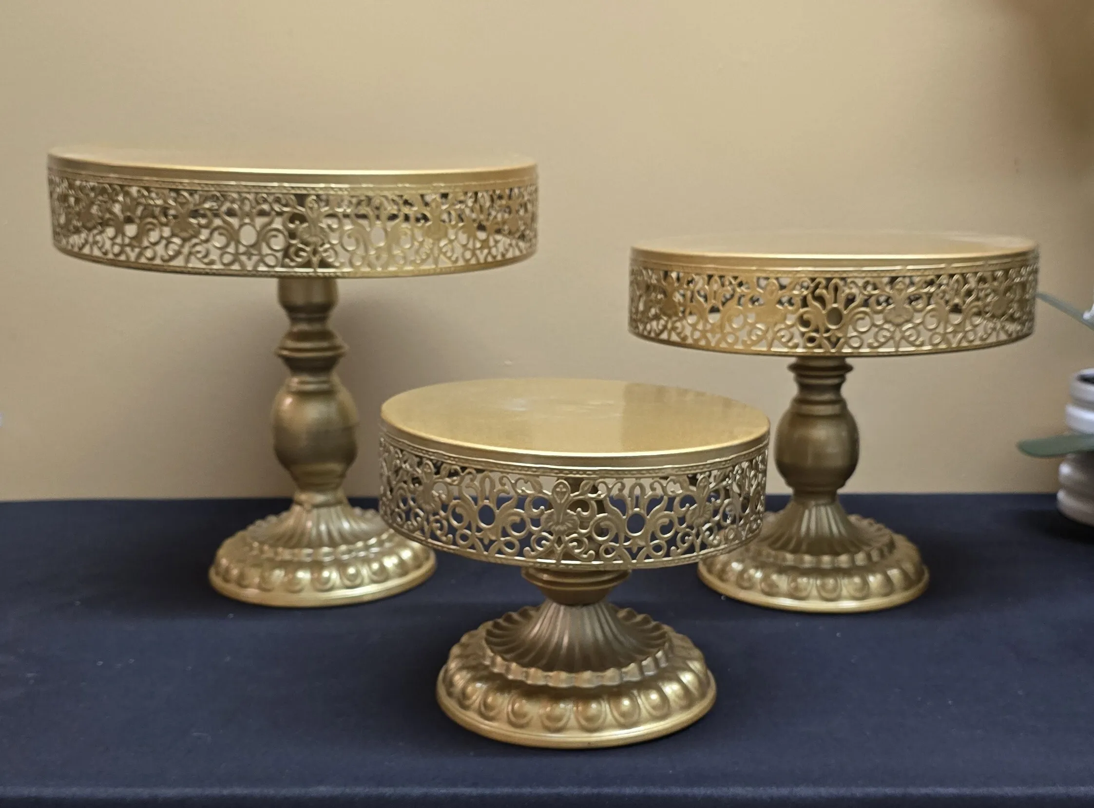 3 Tier Gold Stand Set