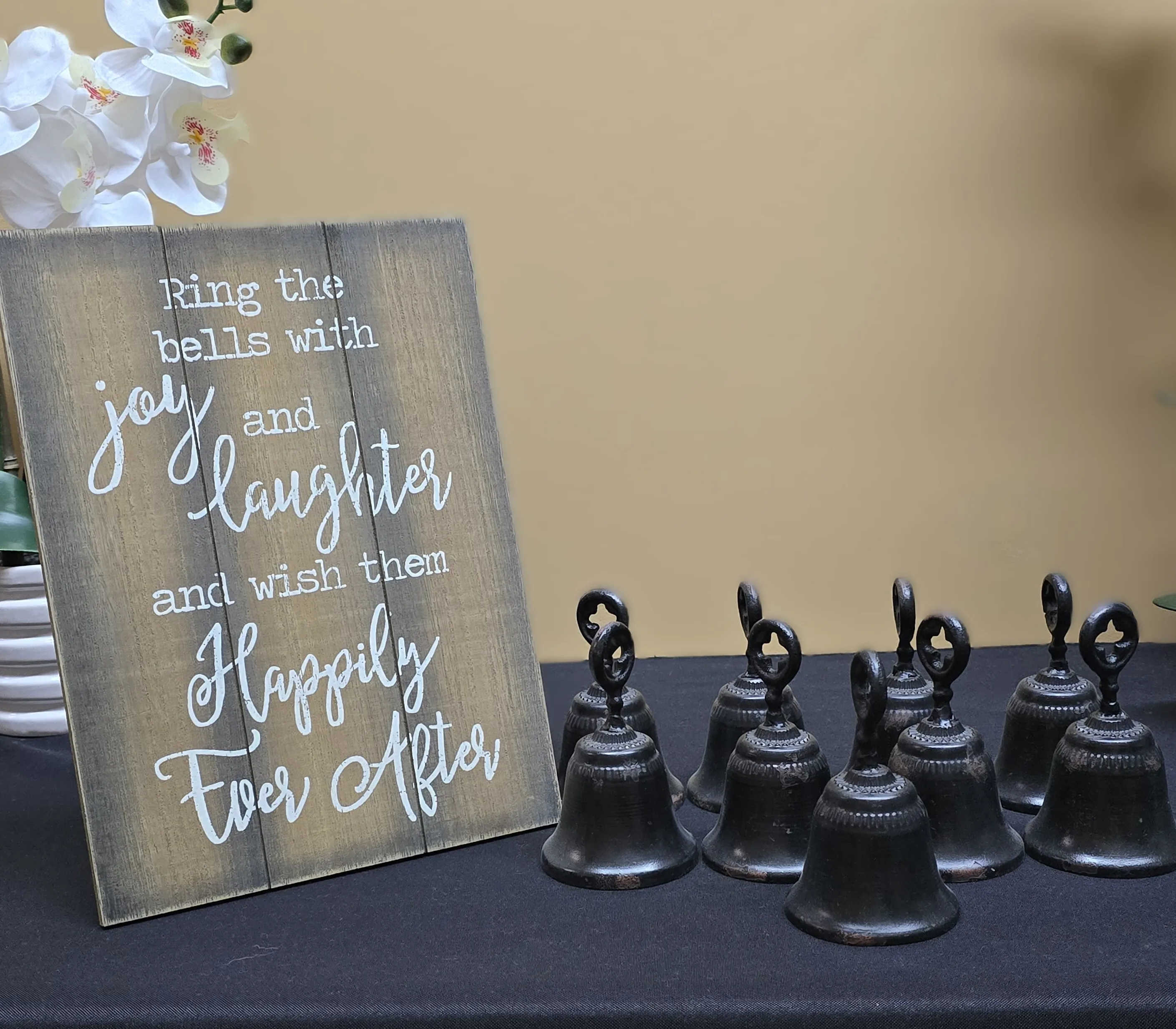 Ring the Bells sign with 9 Bells