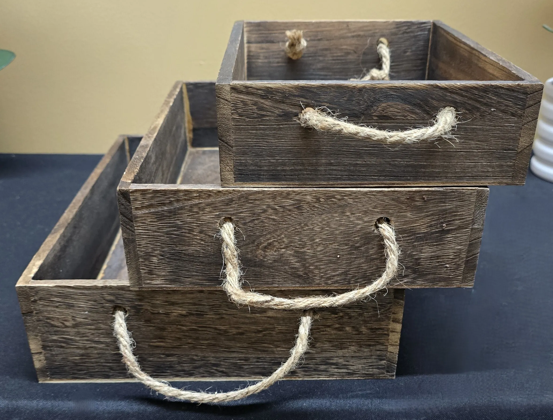 Wood trays (set of 3)