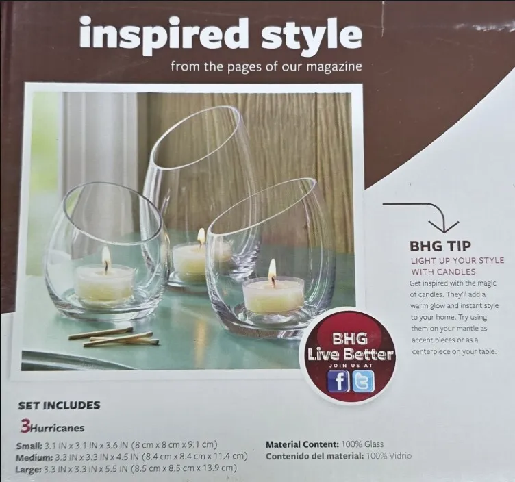 3 Piece Hurricane Set