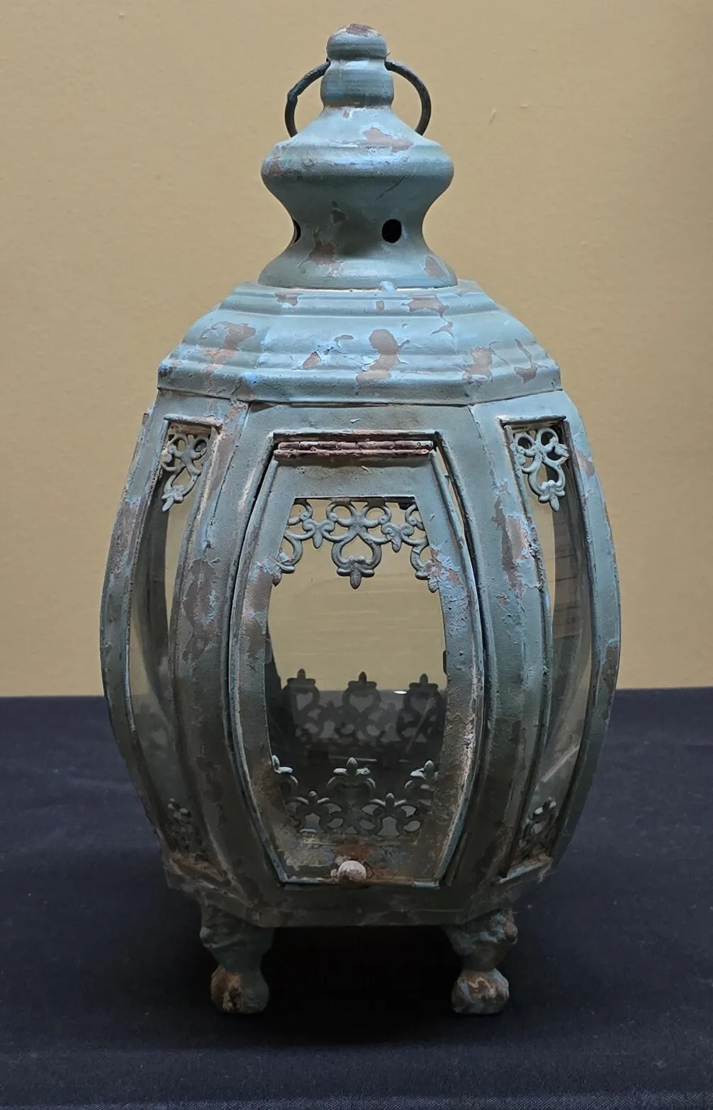 Turquoise Vintage Lantern-round