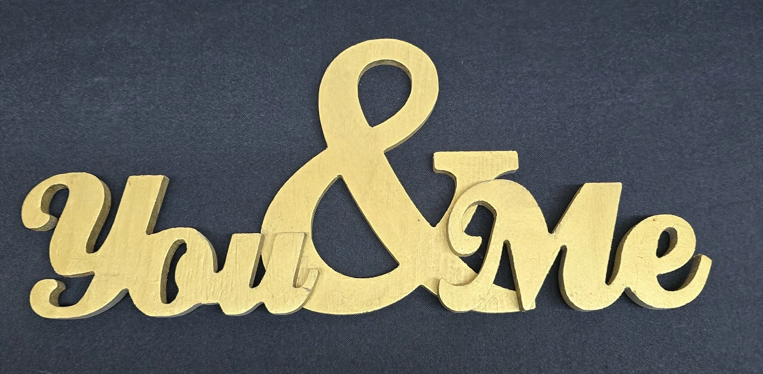You & Me Sign 15 x 6 inch