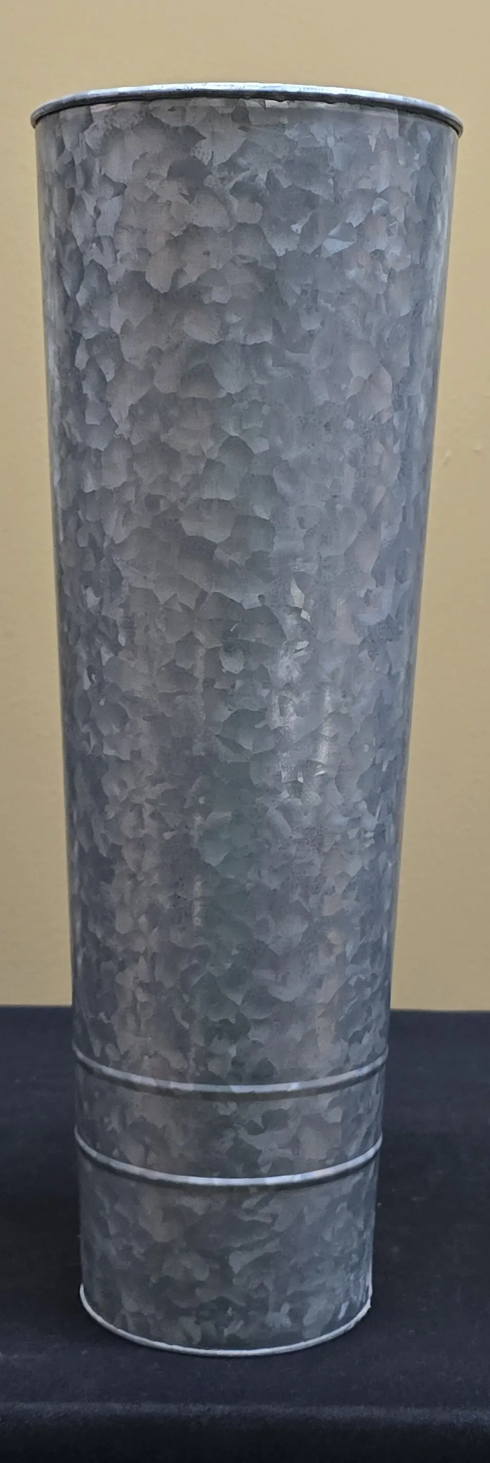 Galvanized Floor Vase (weighted bottom)