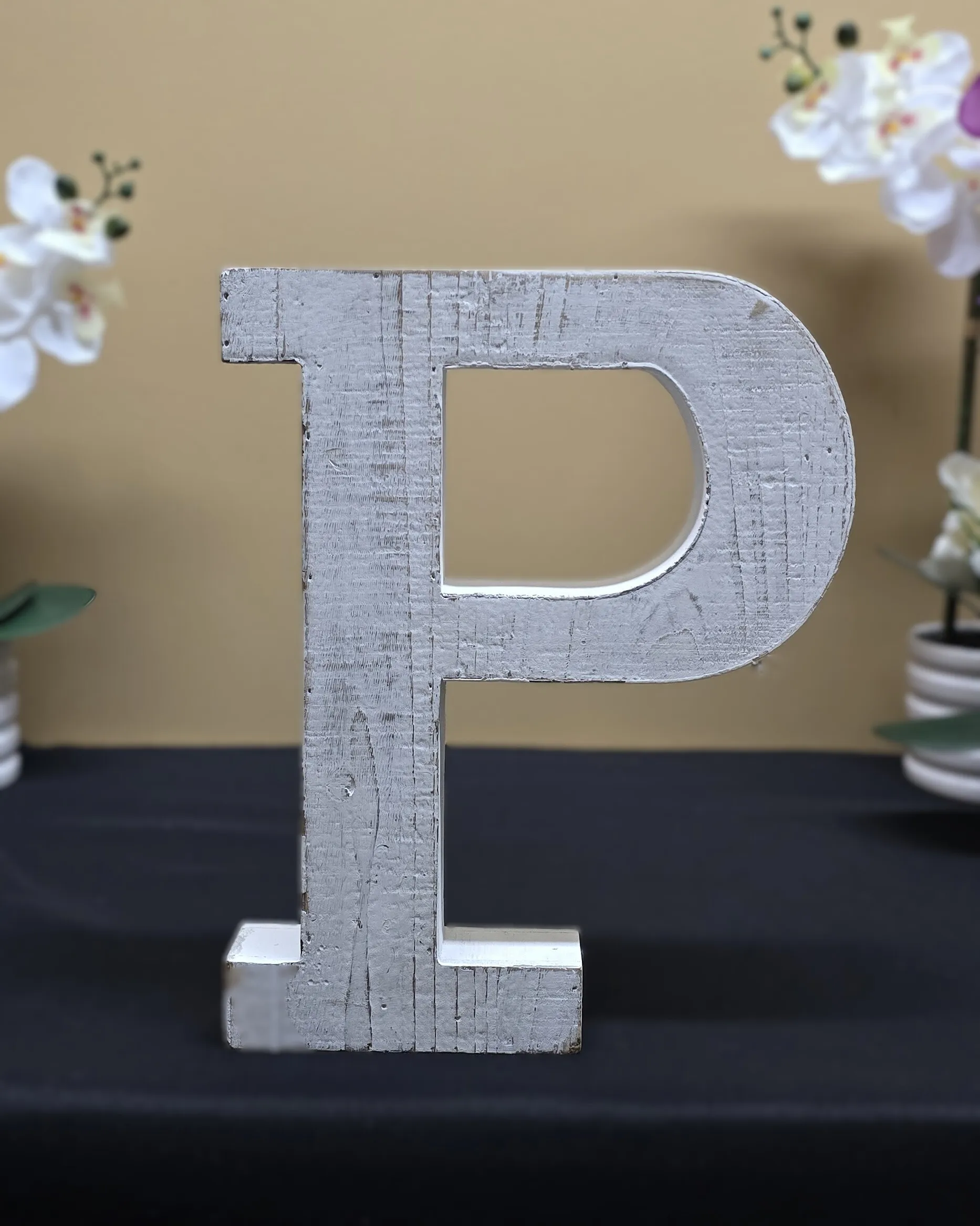 White Letters 14 Inch