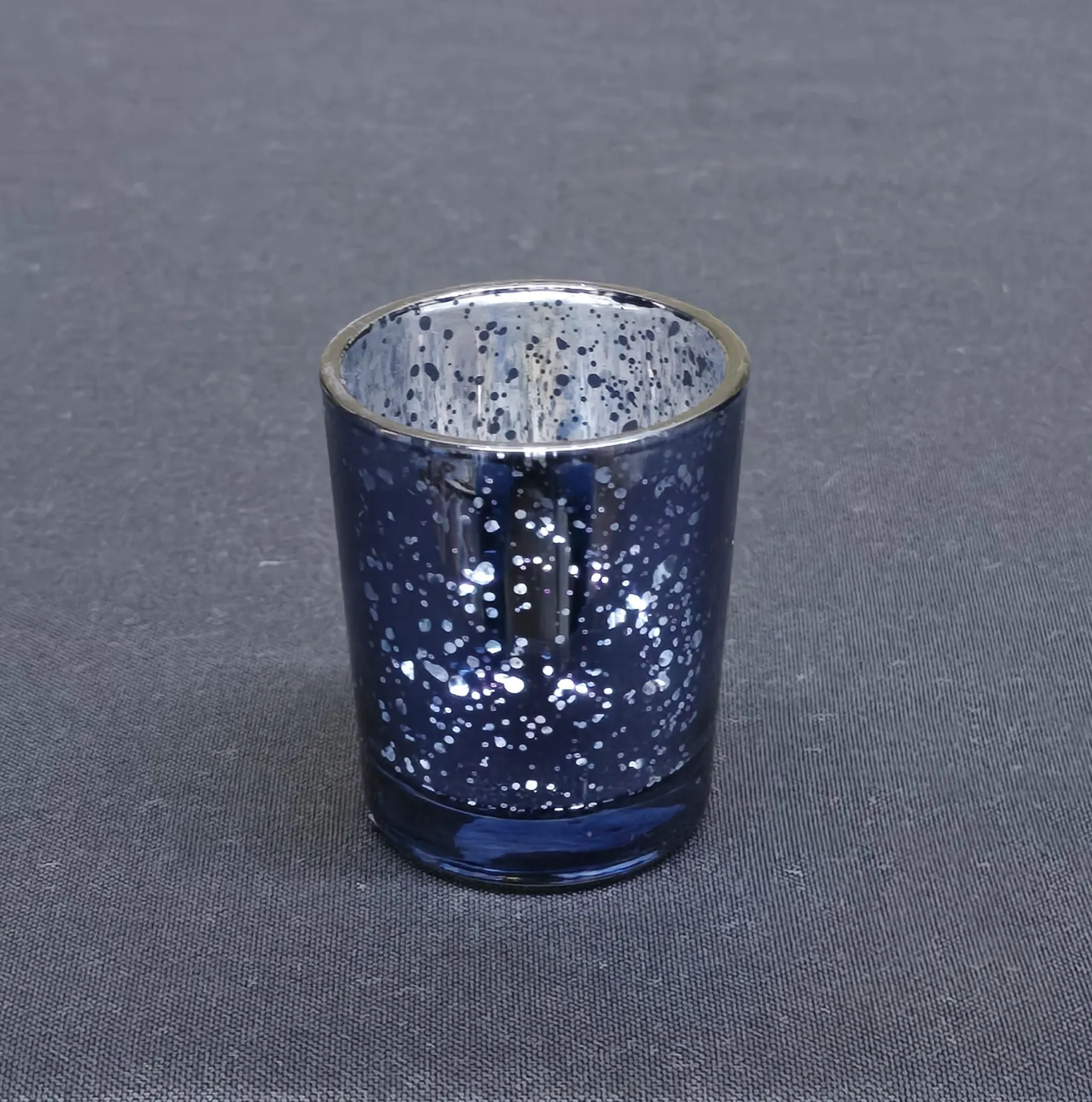 Navy Blue Speckle Votive 2.5 inch & 2.75 inch