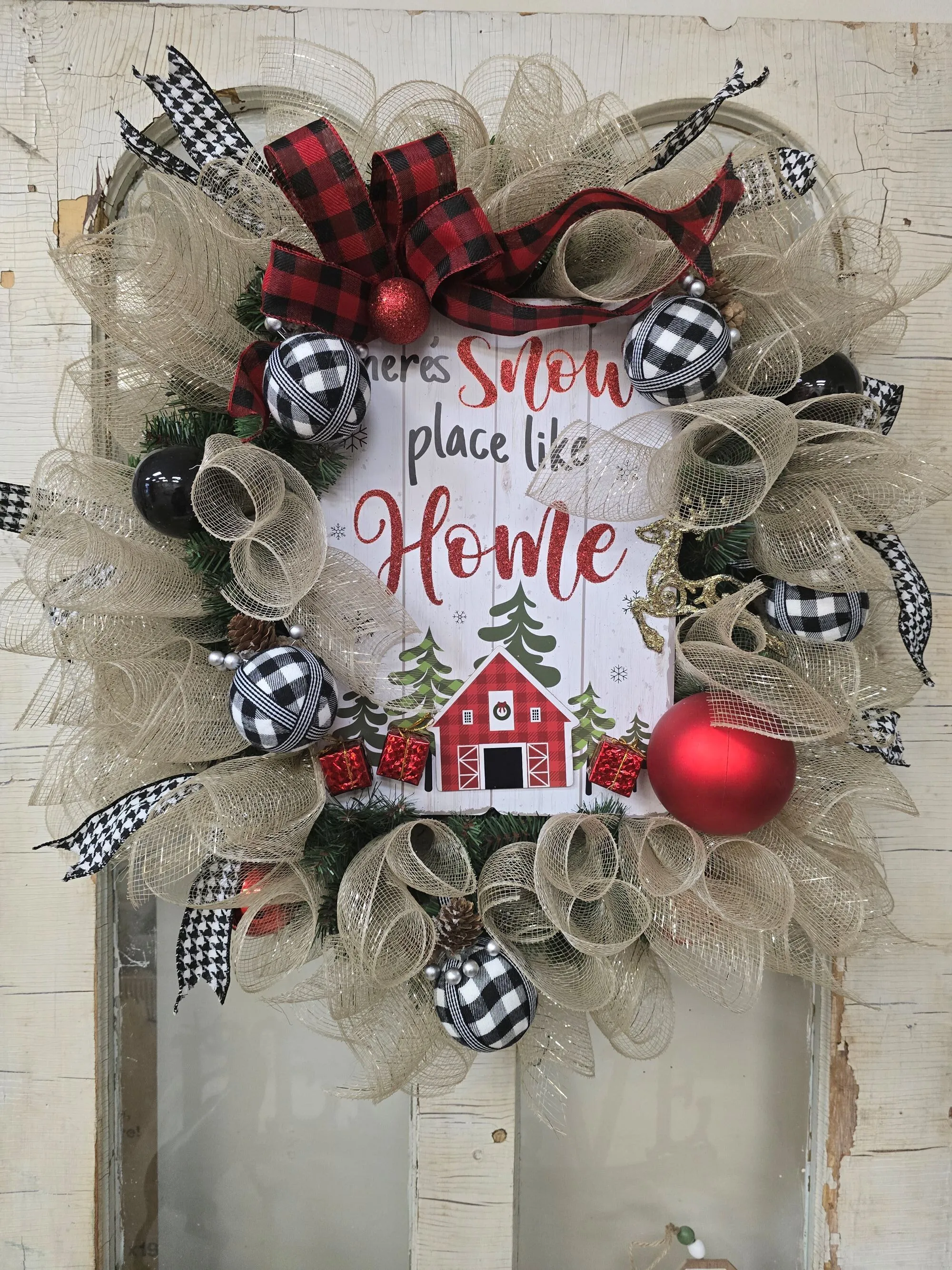 Snow Place Like Home Wreath