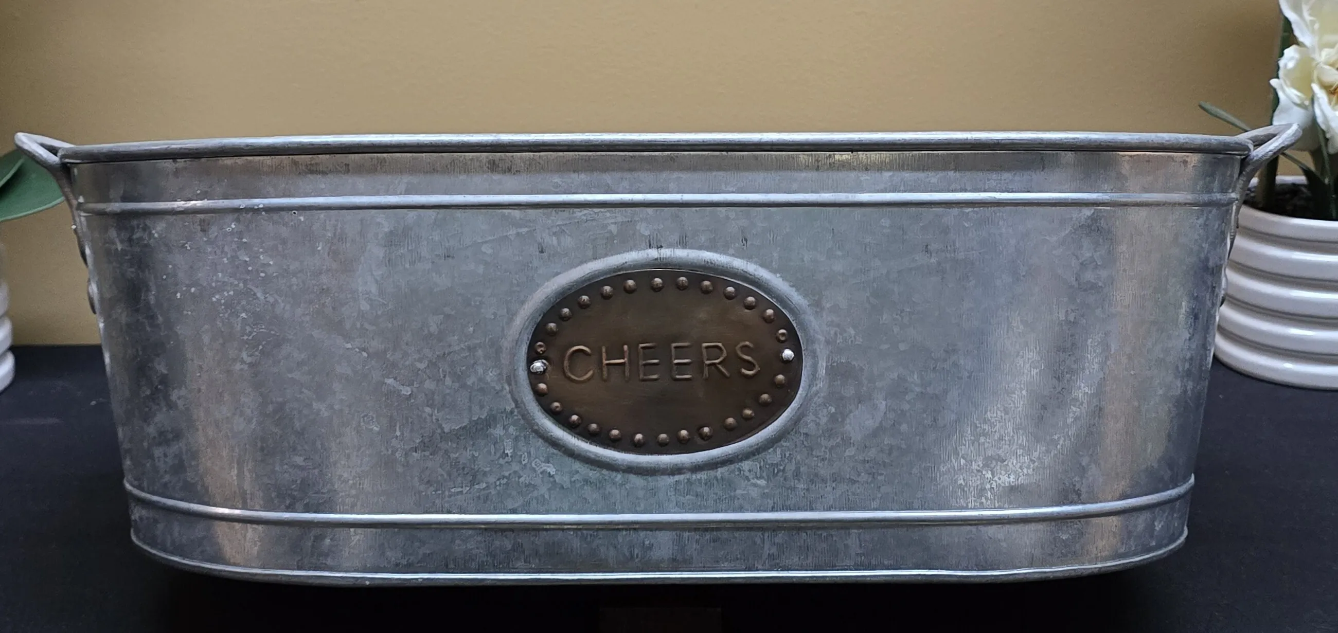 Galvanized Bucket - "Cheers"