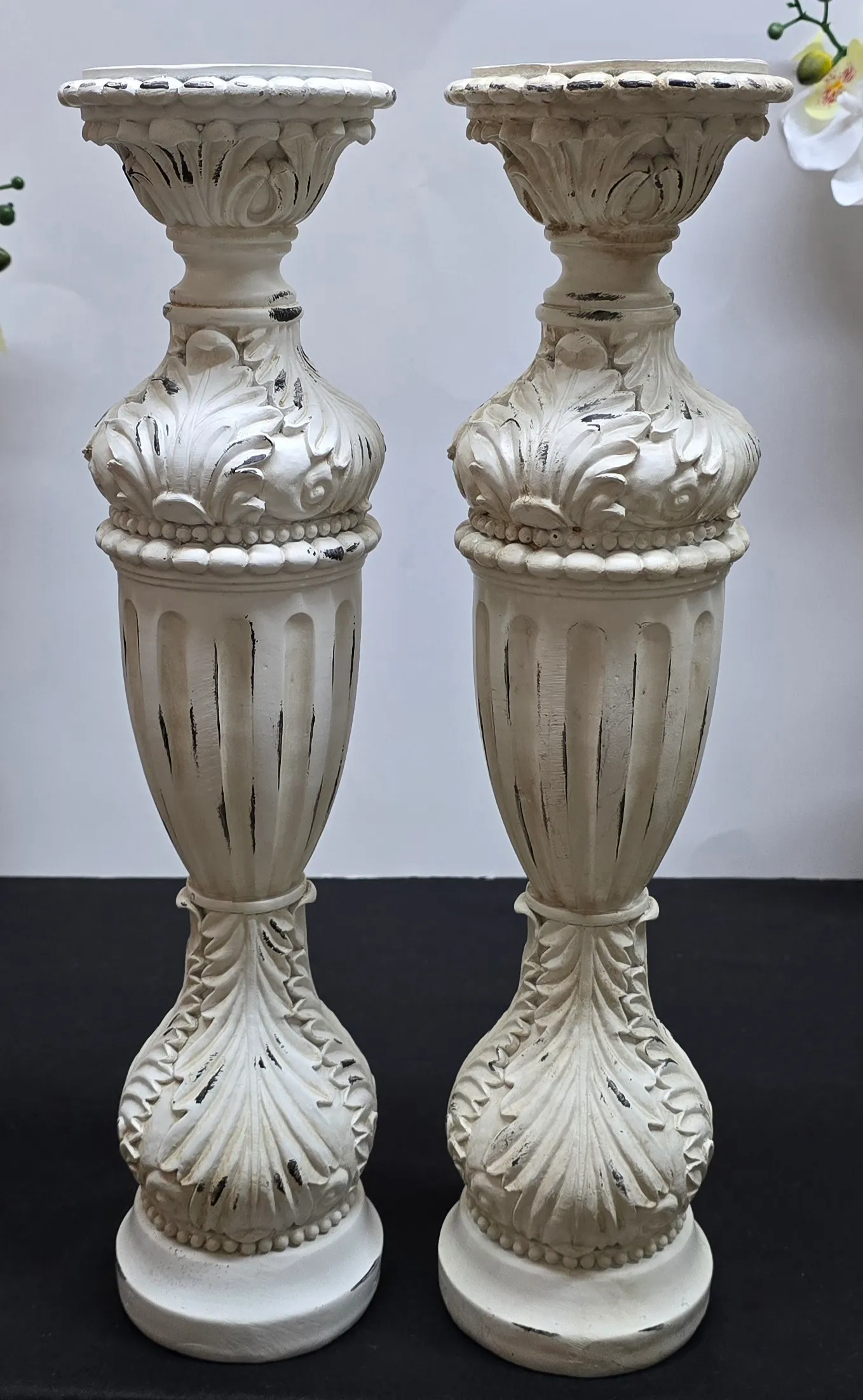 Vintage Resin Candle Holder set (19 inch)