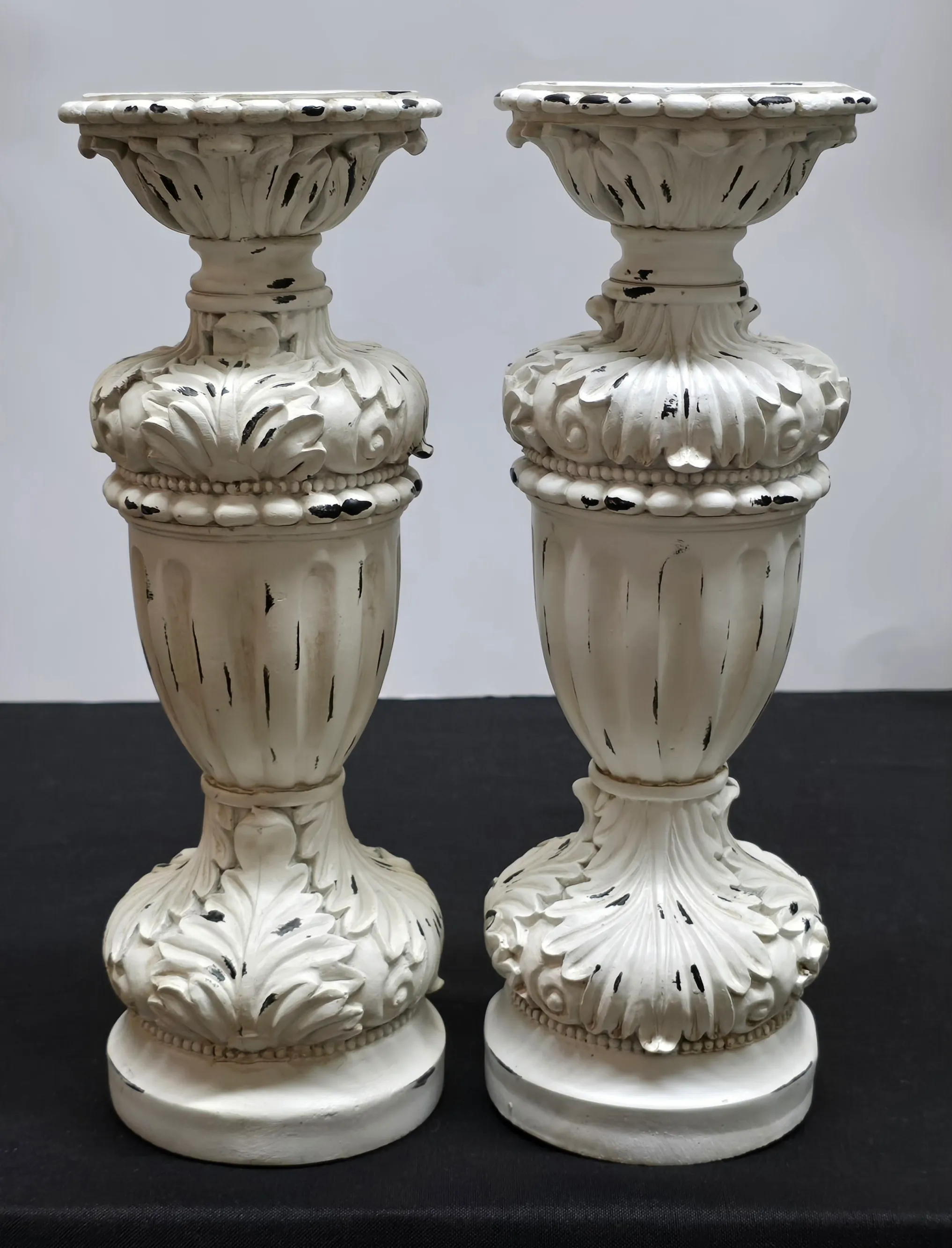 Vintage Resin Candle Holder set (12 inch)