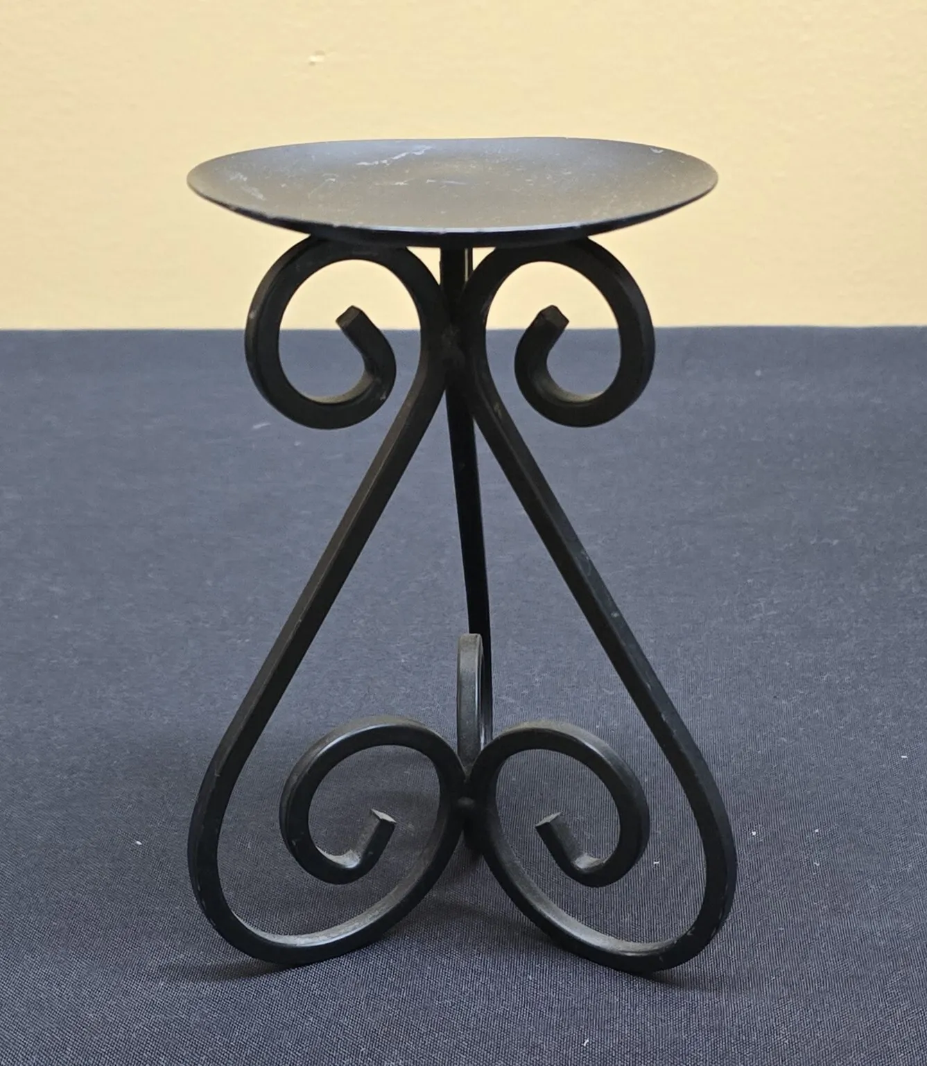 Black Candle Holder 7 inch